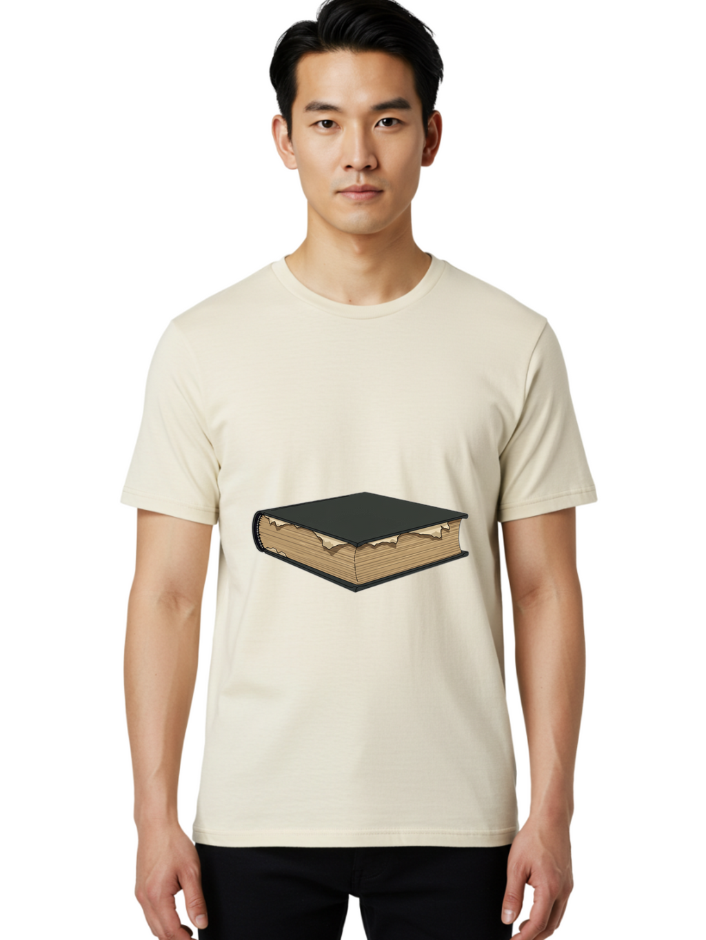Tattered-Book Men'S Graphic Tee, 100% Cotton, Comfortable Casual Summer Wear, Machine Washable, Vintage Camera, Old Camera, Antique Camera, Black Camera, Classic Photography, Photography Equipment, Nostalgic Device, Film Camera, Camera Art Bao940