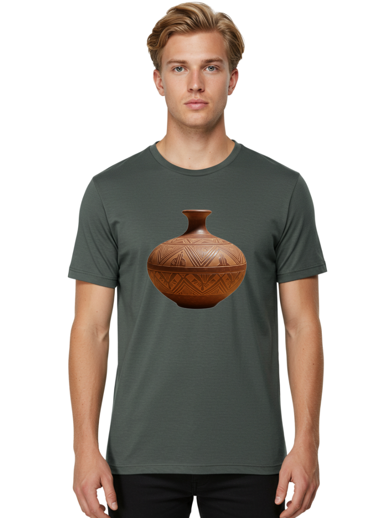 Terra-Cotta-Pot Men'S Graphic Tee, 100% Cotton, Comfortable Casual Summer Wear, Machine Washable, Vintage Camera, Old Camera, Antique Camera, Black Camera, Classic Photography, Photography Equipment, Nostalgic Device, Film Camera, Camera Art Bao944