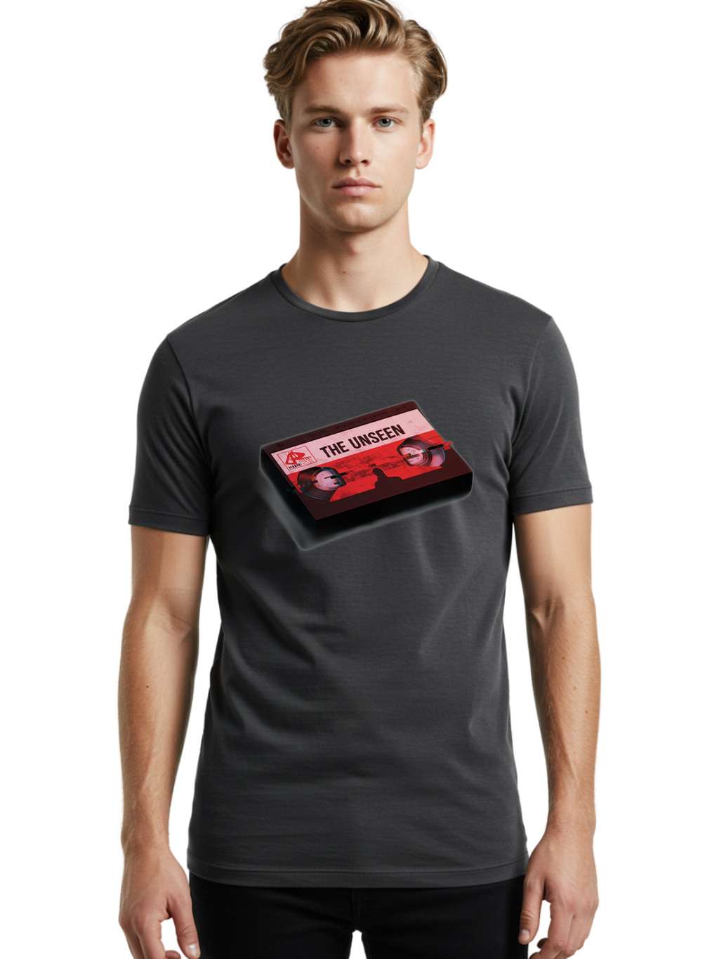 The-Unseen Men'S Graphic Tee, 100% Cotton, Comfortable Casual Summer Wear, Machine Washable, Vintage Camera, Old Camera, Antique Camera, Black Camera, Classic Photography, Photography Equipment, Nostalgic Device, Film Camera, Camera Art Bao947