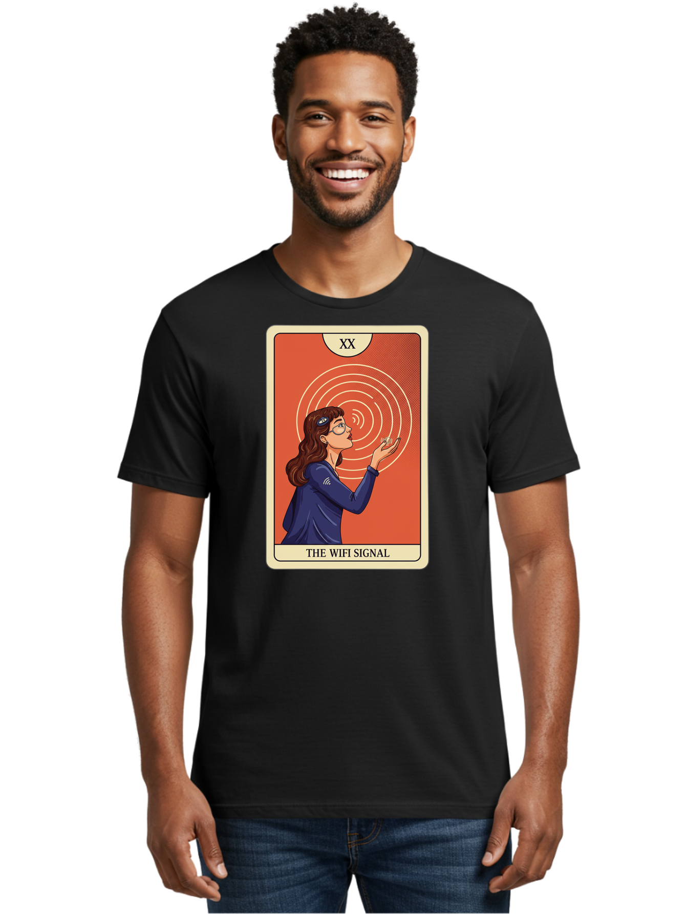 The-Wifi-Signal-1 Men'S Graphic Tee, 100% Cotton, Comfortable Casual Summer Wear, Machine Washable, Vintage Camera, Old Camera, Antique Camera, Black Camera, Classic Photography, Photography Equipment, Nostalgic Device, Film Camera, Camera Art Bao948