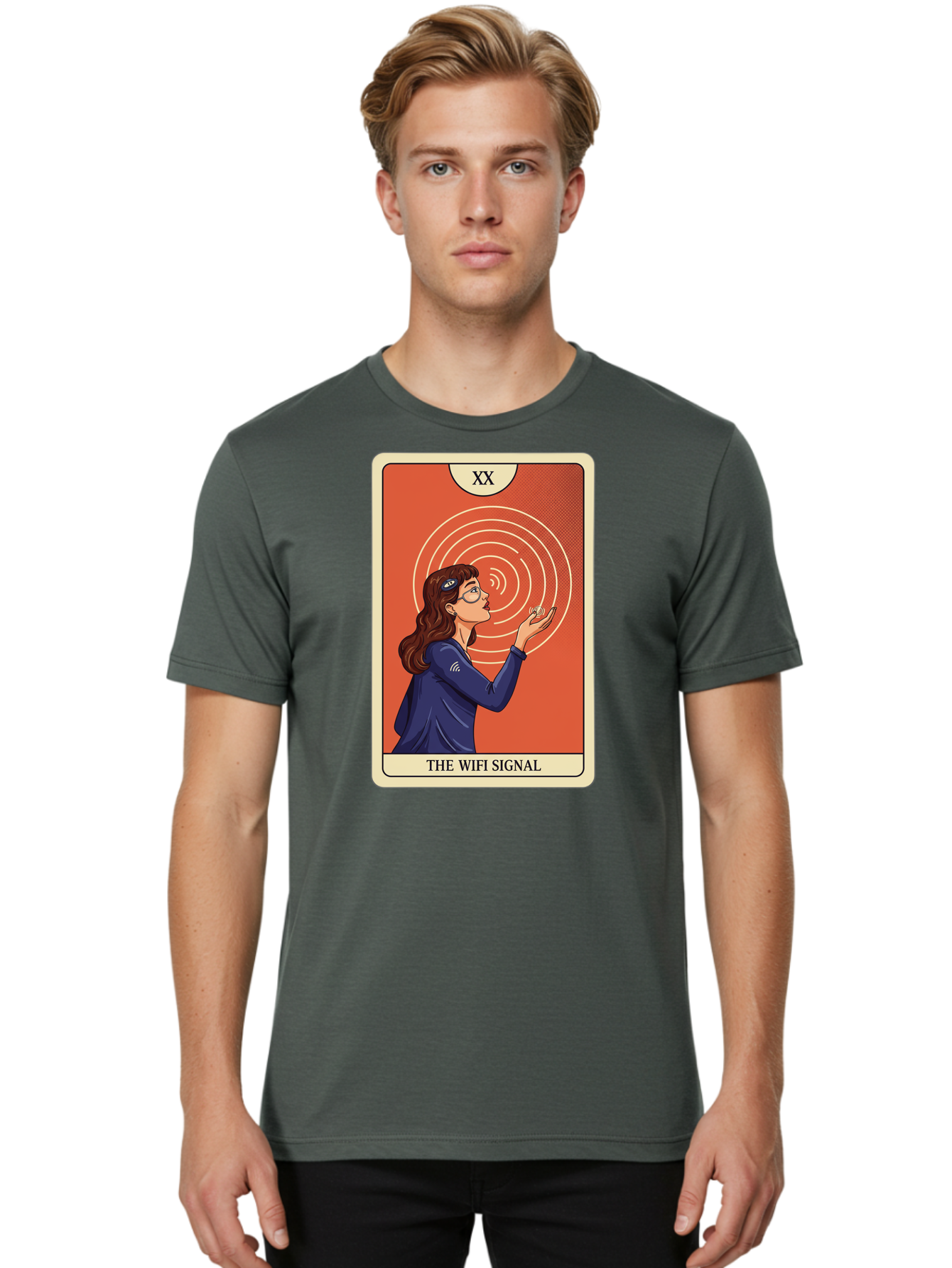 The-Wifi-Signal-1 Men'S Graphic Tee, 100% Cotton, Comfortable Casual Summer Wear, Machine Washable, Vintage Camera, Old Camera, Antique Camera, Black Camera, Classic Photography, Photography Equipment, Nostalgic Device, Film Camera, Camera Art Bao948