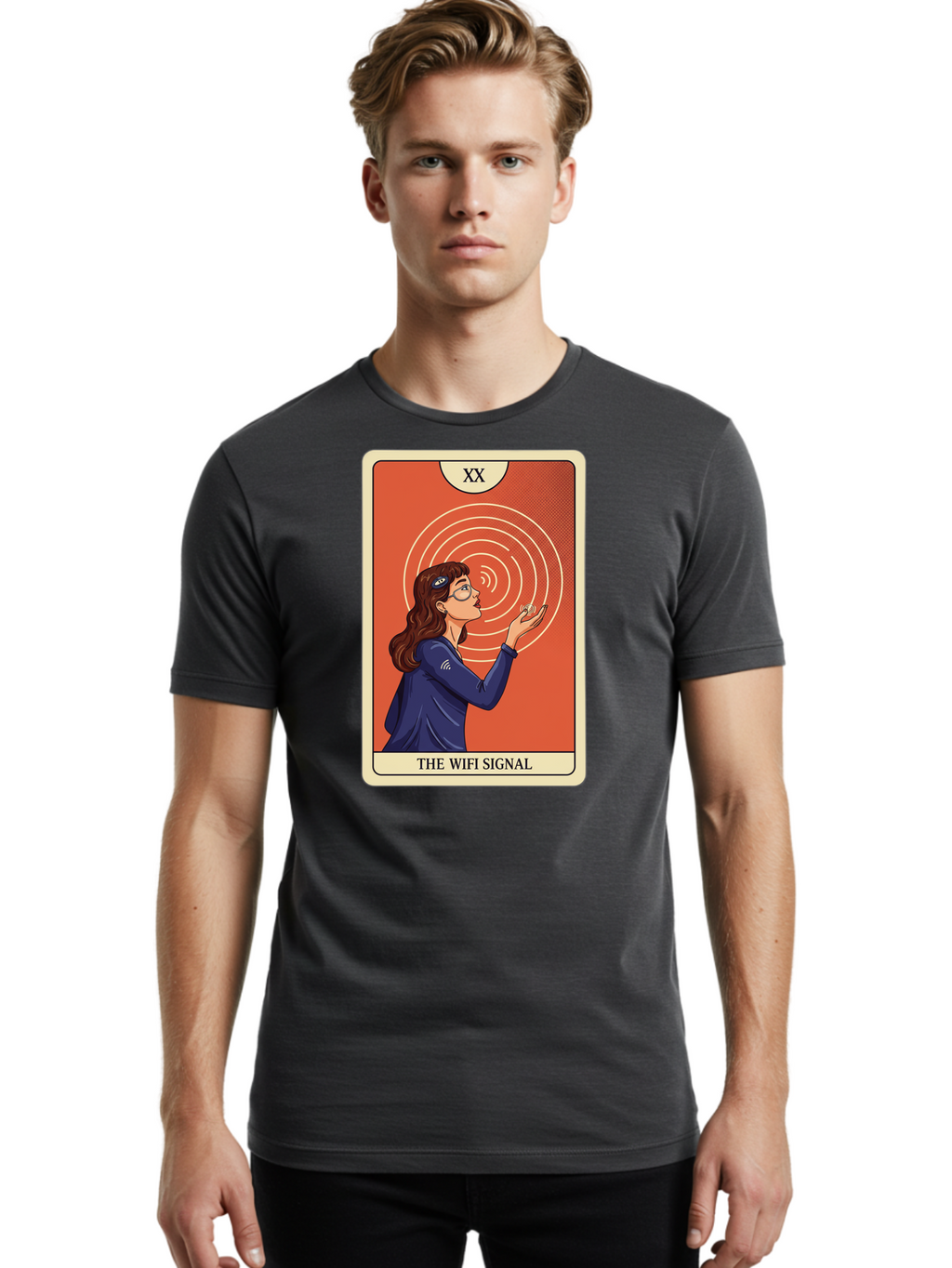 The-Wifi-Signal-1 Men'S Graphic Tee, 100% Cotton, Comfortable Casual Summer Wear, Machine Washable, Vintage Camera, Old Camera, Antique Camera, Black Camera, Classic Photography, Photography Equipment, Nostalgic Device, Film Camera, Camera Art Bao948