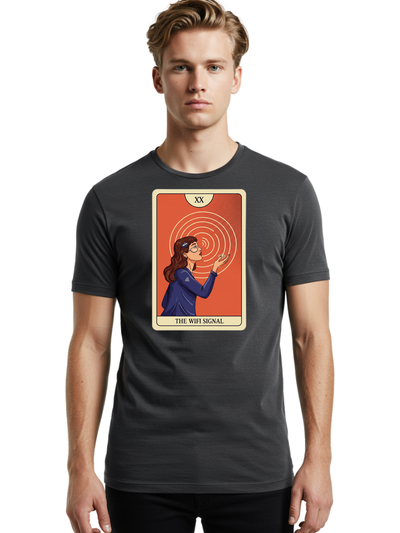 The-Wifi-Signal-1 Men'S Graphic Tee, 100% Cotton, Comfortable Casual Summer Wear, Machine Washable, Vintage Camera, Old Camera, Antique Camera, Black Camera, Classic Photography, Photography Equipment, Nostalgic Device, Film Camera, Camera Art Bao948