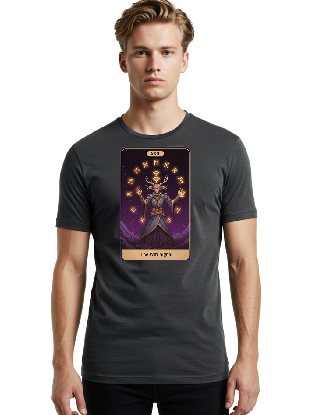 The-Wifi-Signal-2 Men'S Graphic Tee, 100% Cotton, Comfortable Casual Summer Wear, Machine Washable, Vintage Camera, Old Camera, Antique Camera, Black Camera, Classic Photography, Photography Equipment, Nostalgic Device, Film Camera, Camera Art Bao949