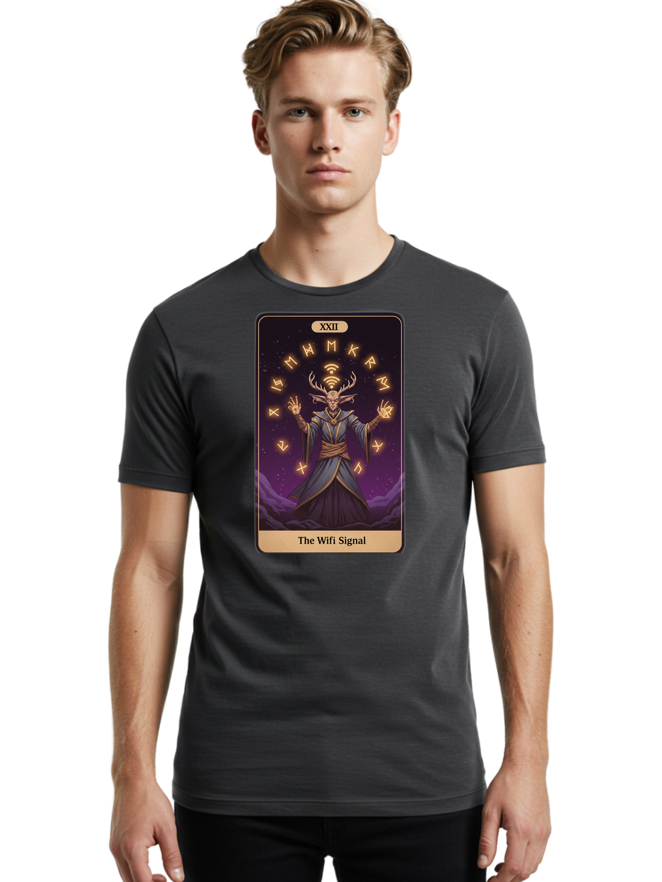 The-Wifi-Signal-2 Men'S Graphic Tee, 100% Cotton, Comfortable Casual Summer Wear, Machine Washable, Vintage Camera, Old Camera, Antique Camera, Black Camera, Classic Photography, Photography Equipment, Nostalgic Device, Film Camera, Camera Art Bao949