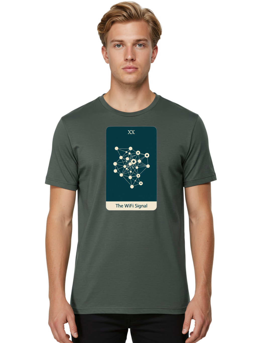 The-Wifi-Signal-3 Men'S Graphic Tee, 100% Cotton, Comfortable Casual Summer Wear, Machine Washable, Vintage Camera, Old Camera, Antique Camera, Black Camera, Classic Photography, Photography Equipment, Nostalgic Device, Film Camera, Camera Art Bao950