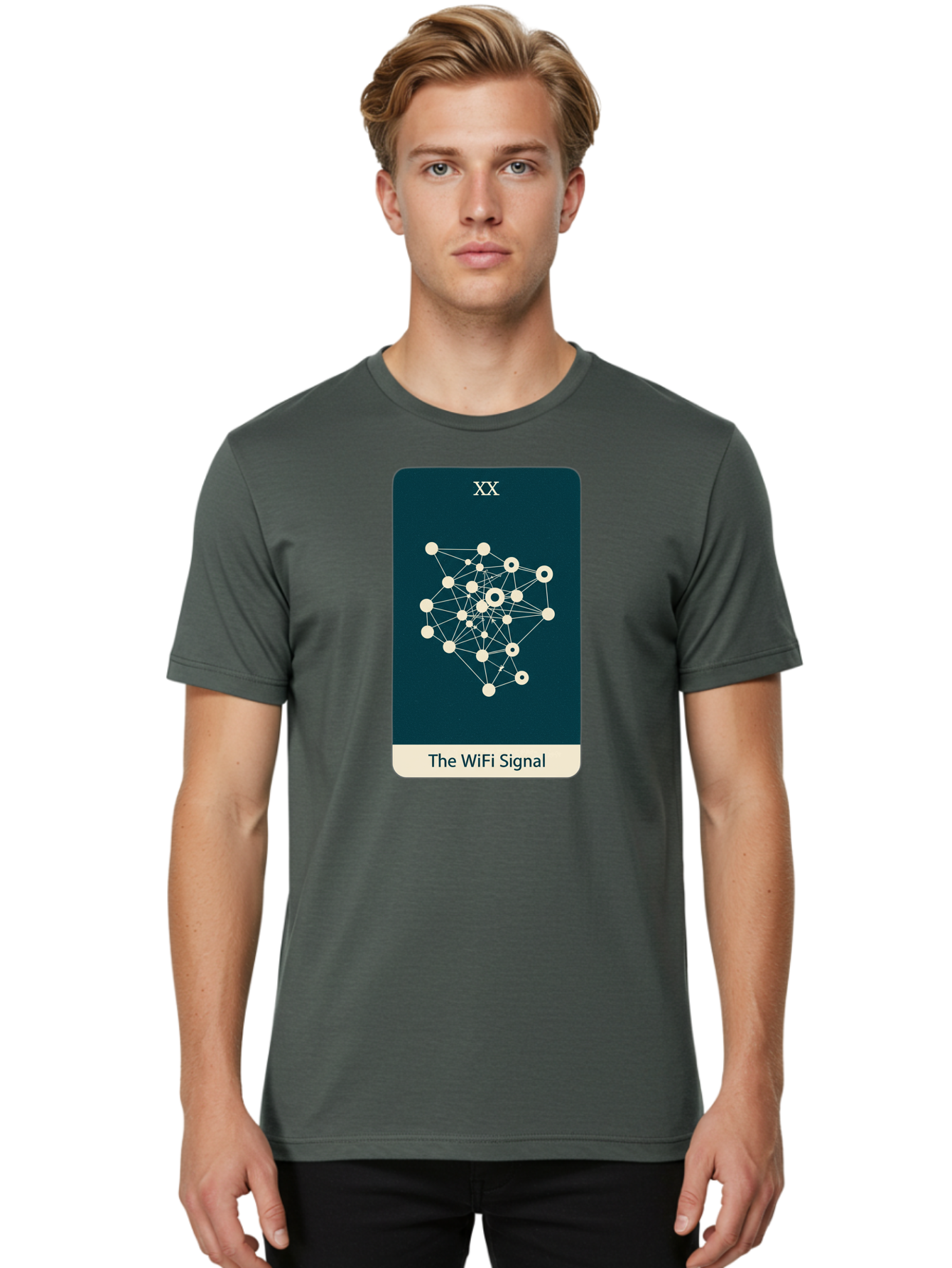 The-Wifi-Signal-3 Men'S Graphic Tee, 100% Cotton, Comfortable Casual Summer Wear, Machine Washable, Vintage Camera, Old Camera, Antique Camera, Black Camera, Classic Photography, Photography Equipment, Nostalgic Device, Film Camera, Camera Art Bao950