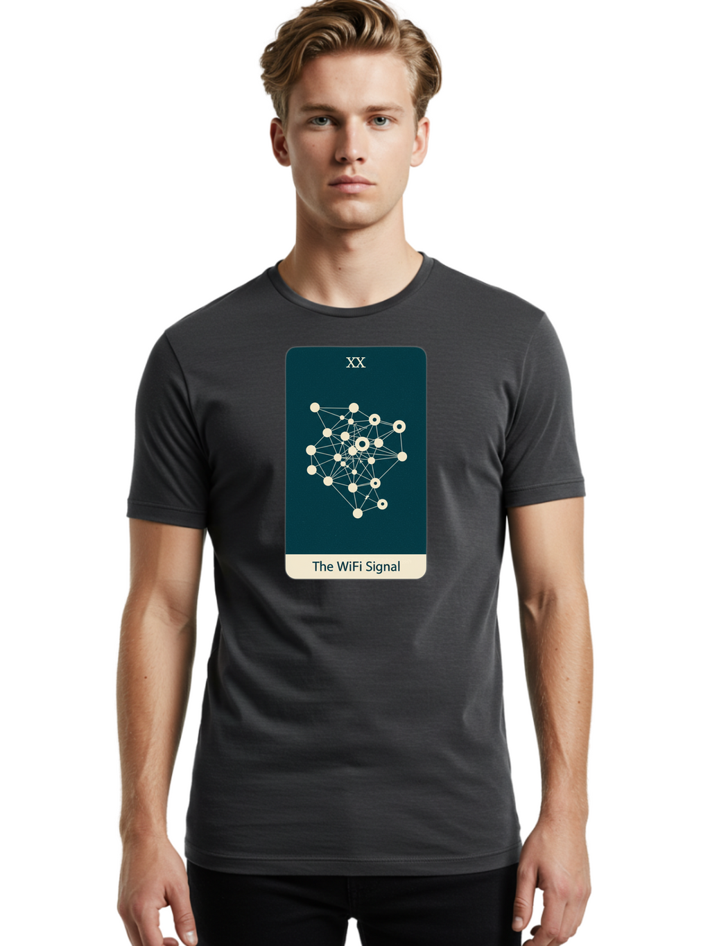 The-Wifi-Signal-3 Men'S Graphic Tee, 100% Cotton, Comfortable Casual Summer Wear, Machine Washable, Vintage Camera, Old Camera, Antique Camera, Black Camera, Classic Photography, Photography Equipment, Nostalgic Device, Film Camera, Camera Art Bao950