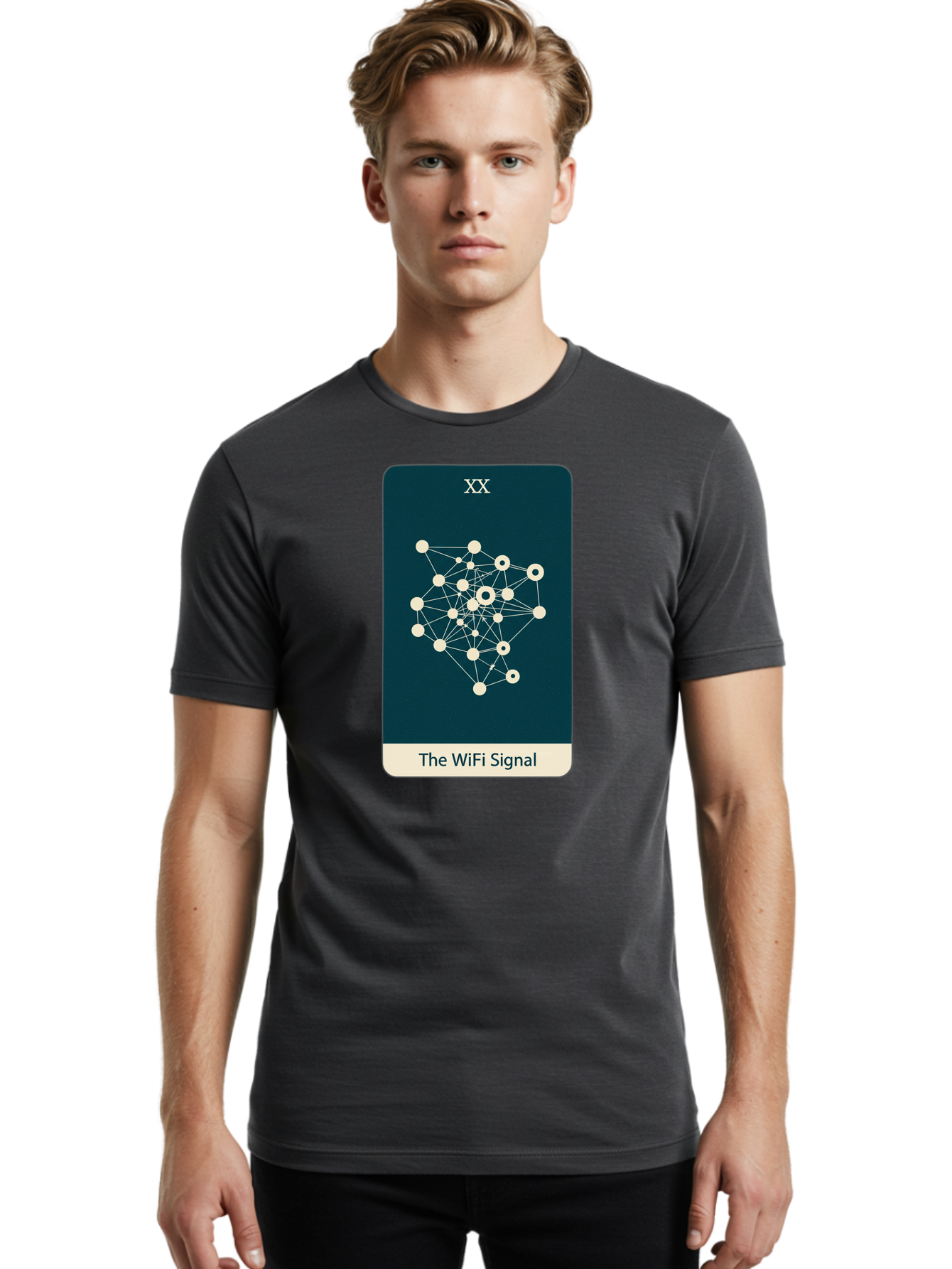 The-Wifi-Signal-3 Men'S Graphic Tee, 100% Cotton, Comfortable Casual Summer Wear, Machine Washable, Vintage Camera, Old Camera, Antique Camera, Black Camera, Classic Photography, Photography Equipment, Nostalgic Device, Film Camera, Camera Art Bao950