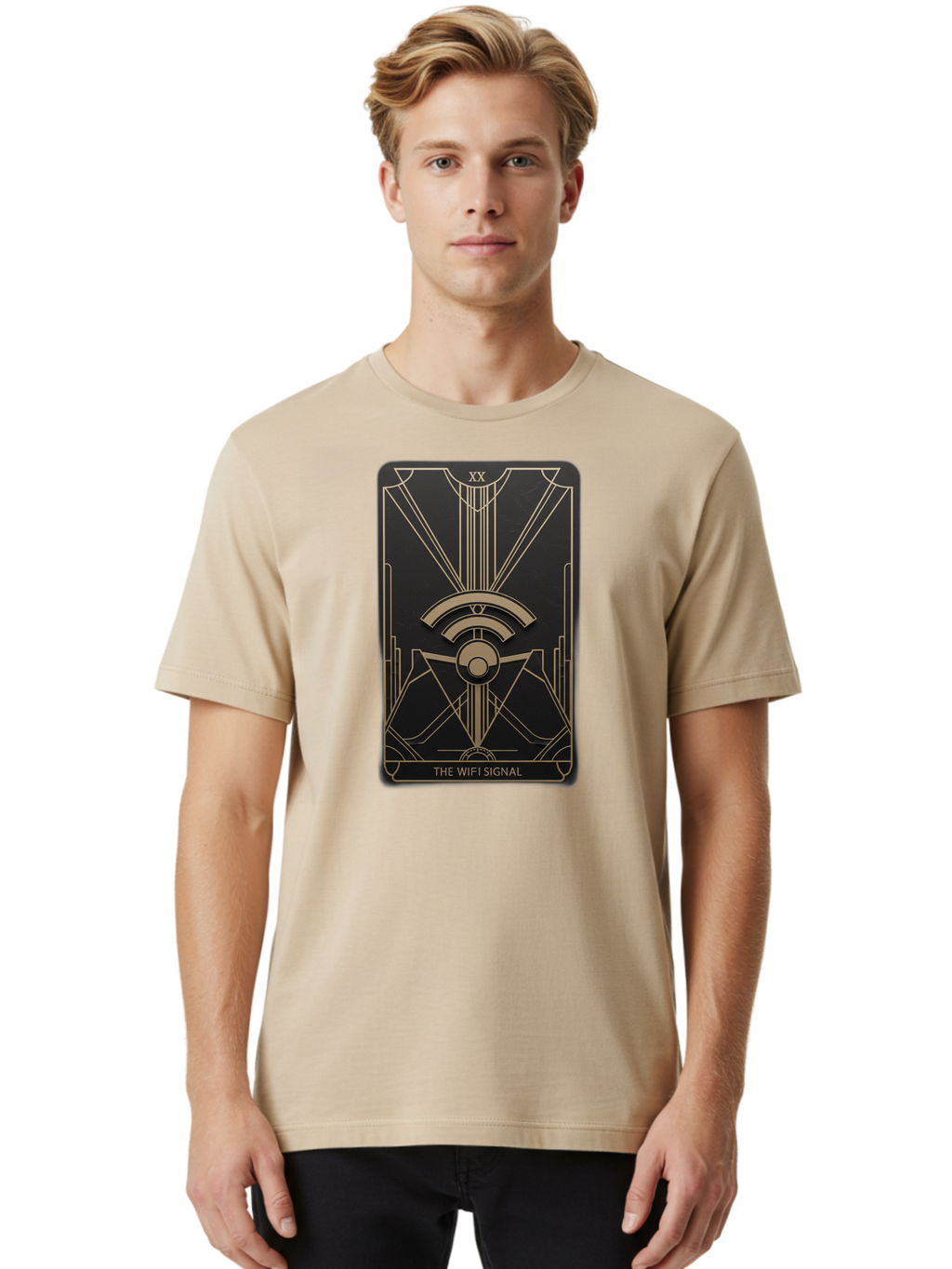 The-Wifi-Signal-4 Men'S Graphic Tee, 100% Cotton, Comfortable Casual Summer Wear, Machine Washable, Vintage Camera, Old Camera, Antique Camera, Black Camera, Classic Photography, Photography Equipment, Nostalgic Device, Film Camera, Camera Art Bao951