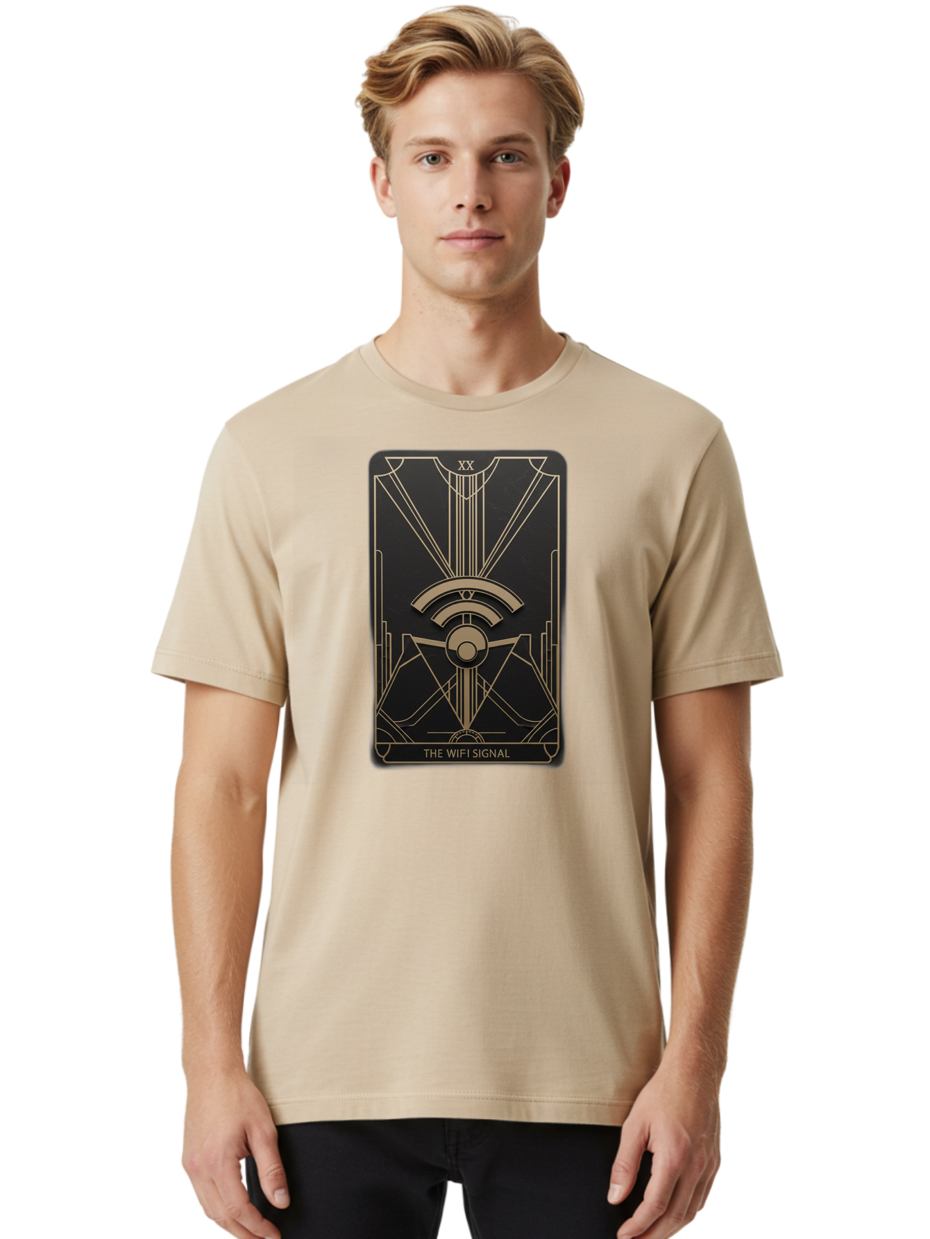 The-Wifi-Signal-4 Men'S Graphic Tee, 100% Cotton, Comfortable Casual Summer Wear, Machine Washable, Vintage Camera, Old Camera, Antique Camera, Black Camera, Classic Photography, Photography Equipment, Nostalgic Device, Film Camera, Camera Art Bao951