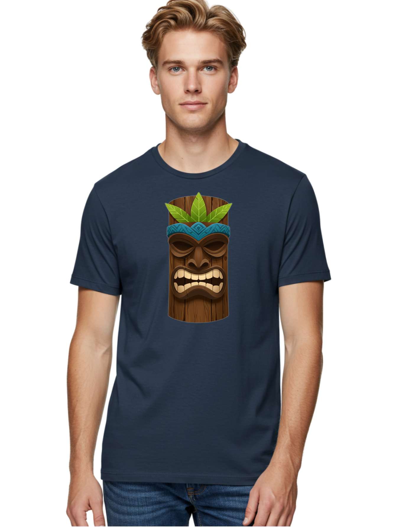 Tiki-Mask-With-Weed-Leaf Men'S Graphic Tee, 100% Cotton, Comfortable Casual Summer Wear, Machine Washable, Vintage Camera, Old Camera, Antique Camera, Black Camera, Classic Photography, Photography Equipment, Nostalgic Device, Film Camera, Bao955