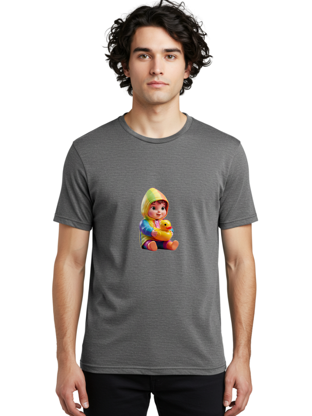 Toddler-Hugging-Rubber-Duck Men'S Graphic Tee, 100% Cotton, Comfortable Casual Summer Wear, Machine Washable, Vintage Camera, Old Camera, Antique Camera, Black Camera, Classic Photography, Photography Equipment, Nostalgic Device, Film Camera, Bao956