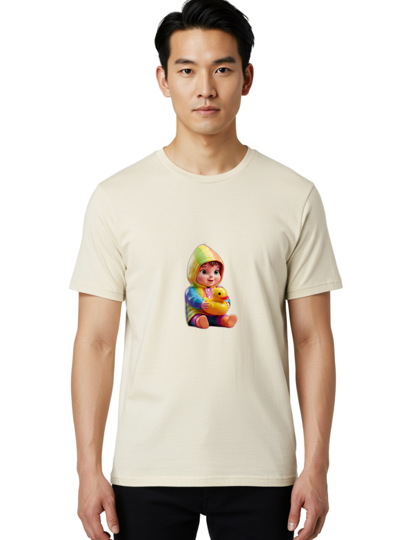 Toddler-Hugging-Rubber-Duck Men'S Graphic Tee, 100% Cotton, Comfortable Casual Summer Wear, Machine Washable, Vintage Camera, Old Camera, Antique Camera, Black Camera, Classic Photography, Photography Equipment, Nostalgic Device, Film Camera, Bao956