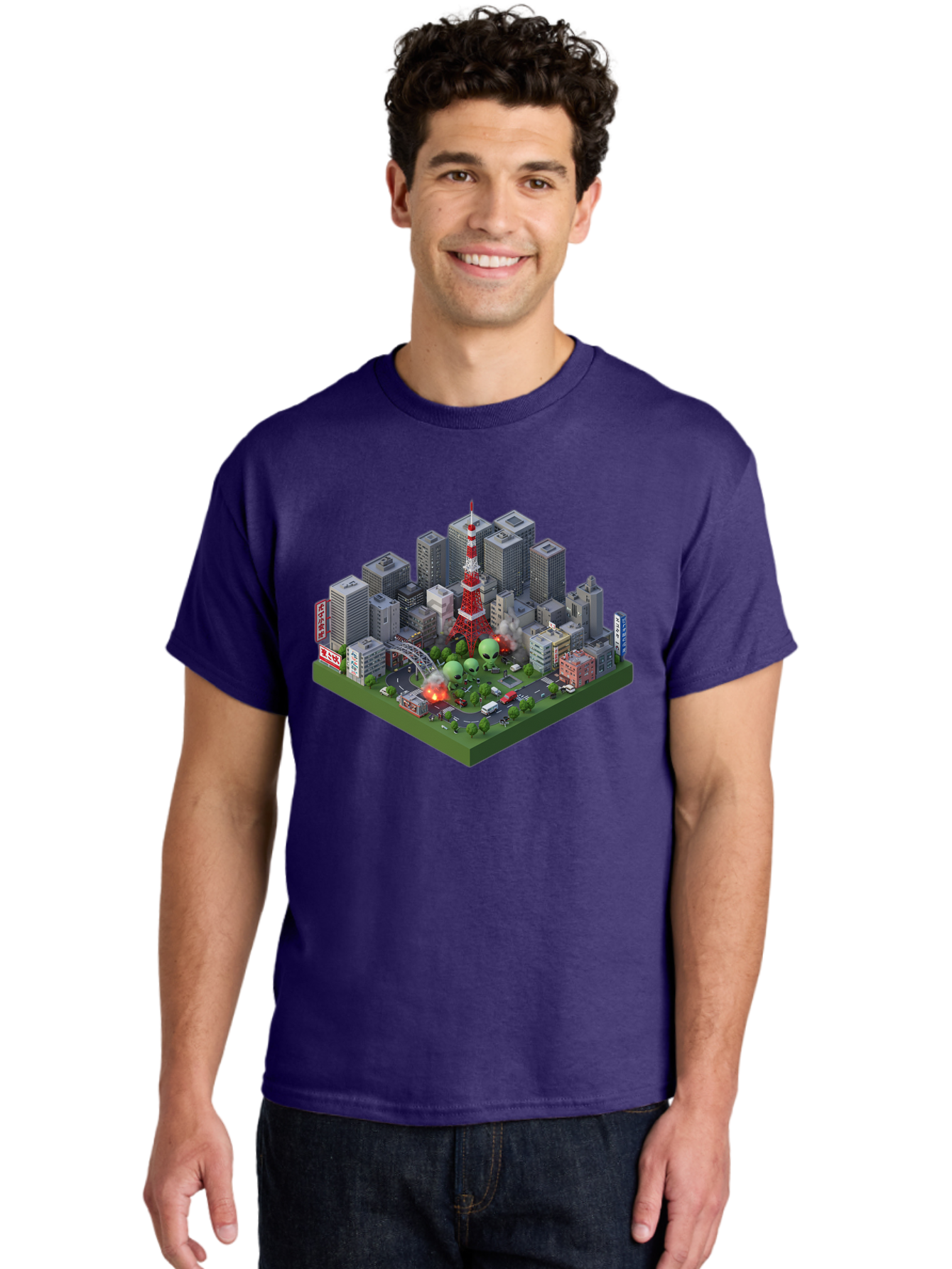 Tokyo-Cityscape Men'S Graphic Tee, 100% Cotton, Comfortable Casual Summer Wear, Machine Washable, Vintage Camera, Old Camera, Antique Camera, Black Camera, Classic Photography, Photography Equipment, Nostalgic Device, Film Camera, Camera Art Bao958