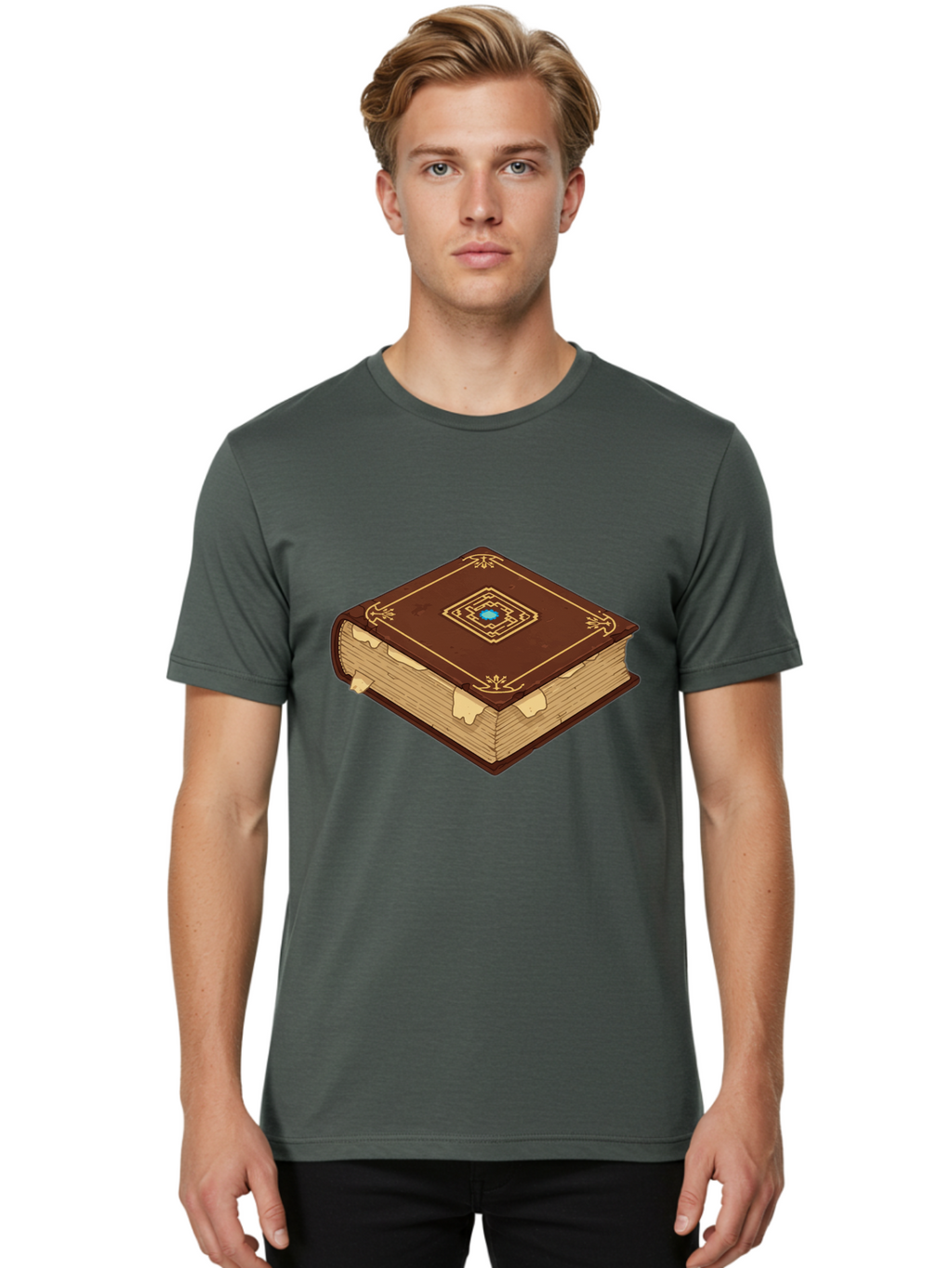 Tome-With-Gemstone Men'S Graphic Tee, 100% Cotton, Comfortable Casual Summer Wear, Machine Washable, Vintage Camera, Old Camera, Antique Camera, Black Camera, Classic Photography, Photography Equipment, Nostalgic Device, Film Camera, Bao959
