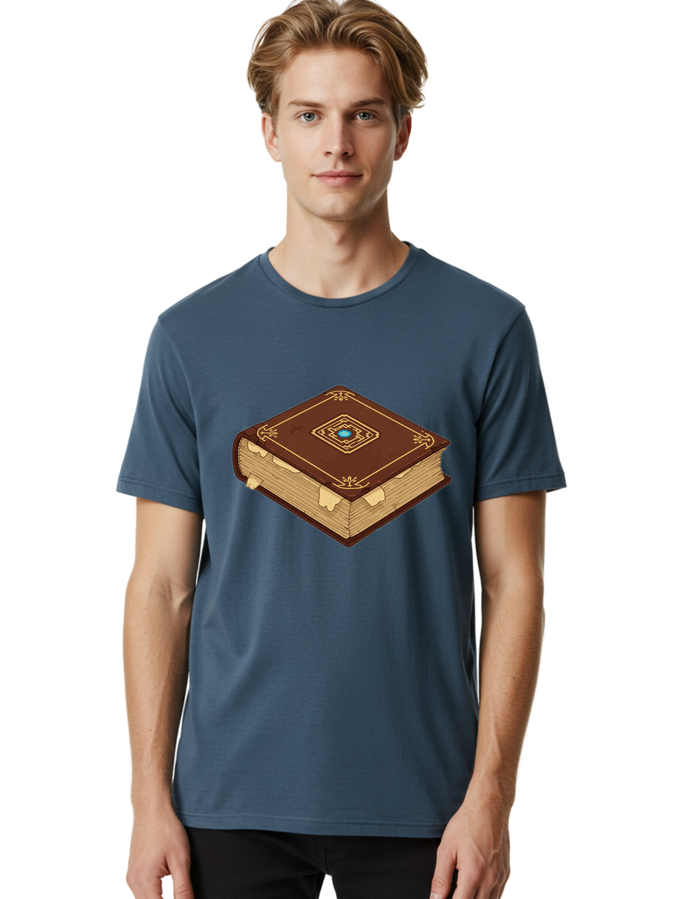Tome-With-Gemstone Men'S Graphic Tee, 100% Cotton, Comfortable Casual Summer Wear, Machine Washable, Vintage Camera, Old Camera, Antique Camera, Black Camera, Classic Photography, Photography Equipment, Nostalgic Device, Film Camera, Bao959