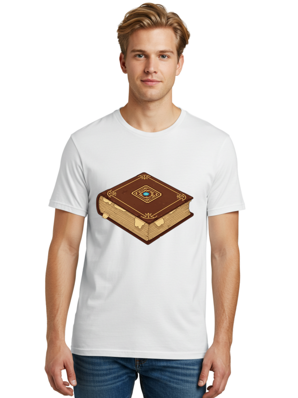 Tome-With-Gemstone Men'S Graphic Tee, 100% Cotton, Comfortable Casual Summer Wear, Machine Washable, Vintage Camera, Old Camera, Antique Camera, Black Camera, Classic Photography, Photography Equipment, Nostalgic Device, Film Camera, Bao959