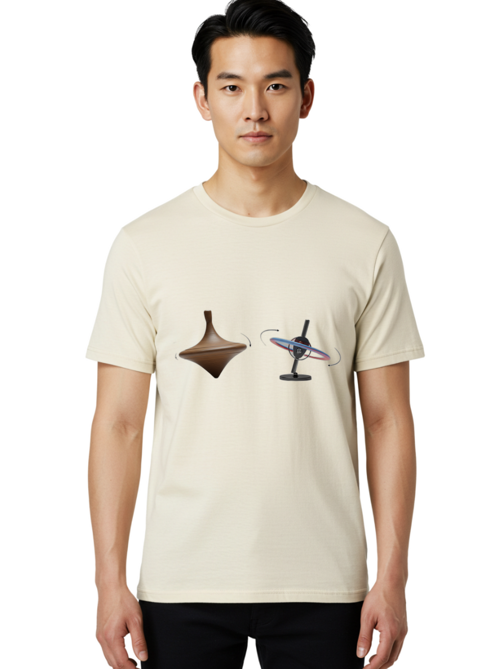 Top-And-Gyroscope Men'S Graphic Tee, 100% Cotton, Comfortable Casual Summer Wear, Machine Washable, Vintage Camera, Old Camera, Antique Camera, Black Camera, Classic Photography, Photography Equipment, Nostalgic Device, Film Camera, Camera Art Bao960