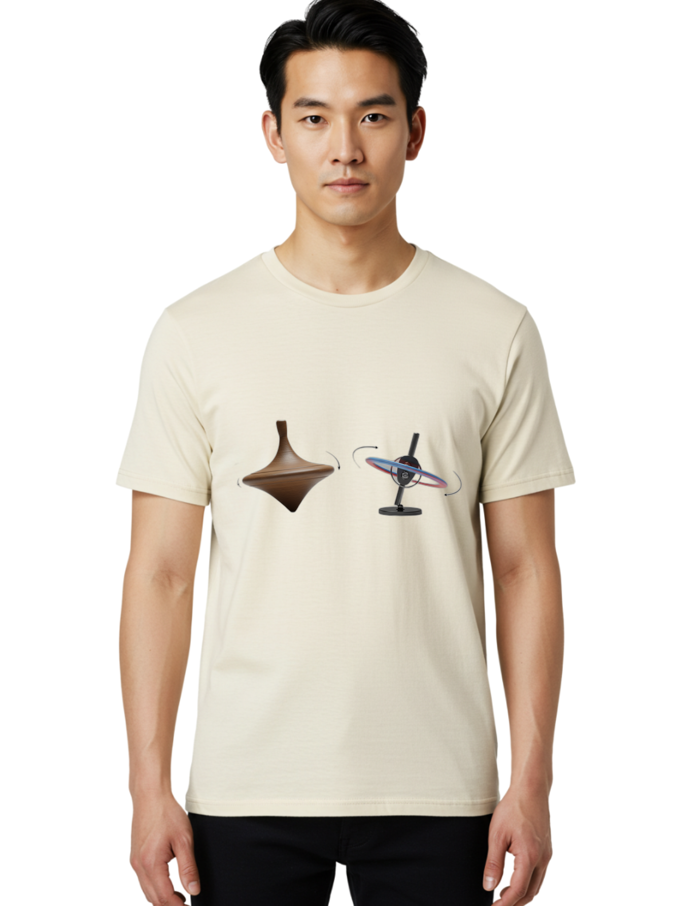 Top-And-Gyroscope Men'S Graphic Tee, 100% Cotton, Comfortable Casual Summer Wear, Machine Washable, Vintage Camera, Old Camera, Antique Camera, Black Camera, Classic Photography, Photography Equipment, Nostalgic Device, Film Camera, Camera Art Bao960