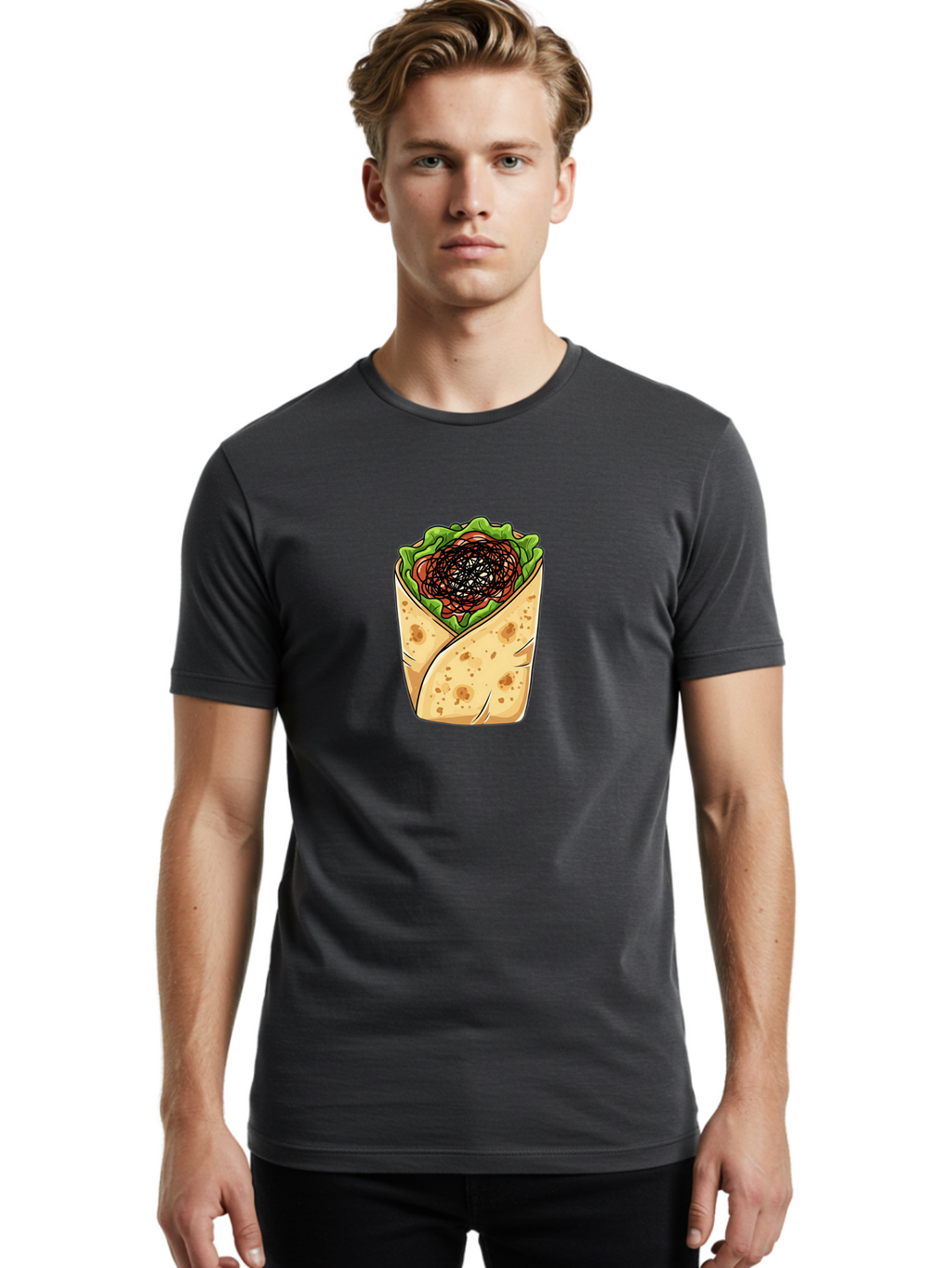 Tortilla-Wrap Men'S Graphic Tee, 100% Cotton, Comfortable Casual Summer Wear, Machine Washable, Vintage Camera, Old Camera, Antique Camera, Black Camera, Classic Photography, Photography Equipment, Nostalgic Device, Film Camera, Camera Art Bao961