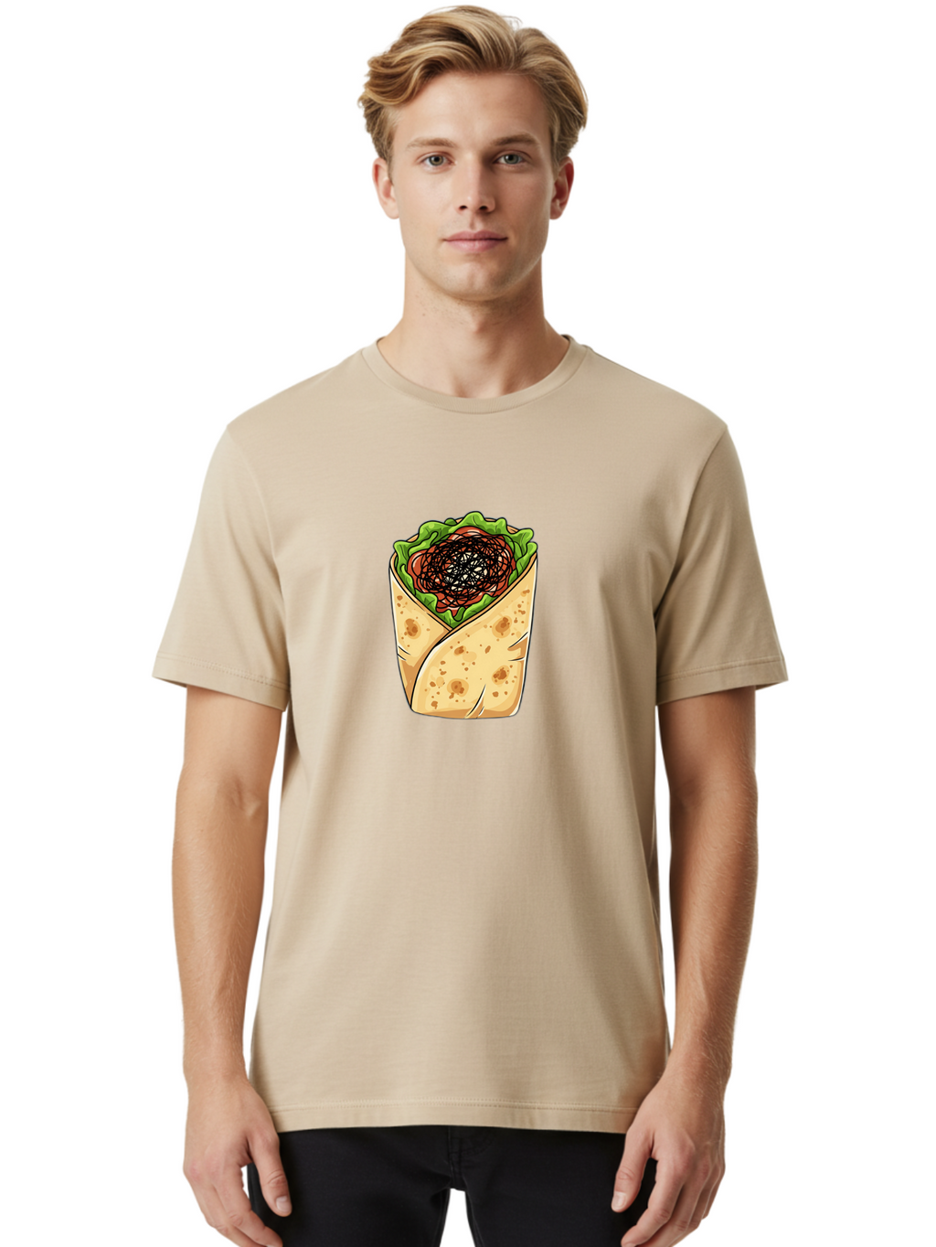 Tortilla-Wrap Men'S Graphic Tee, 100% Cotton, Comfortable Casual Summer Wear, Machine Washable, Vintage Camera, Old Camera, Antique Camera, Black Camera, Classic Photography, Photography Equipment, Nostalgic Device, Film Camera, Camera Art Bao961