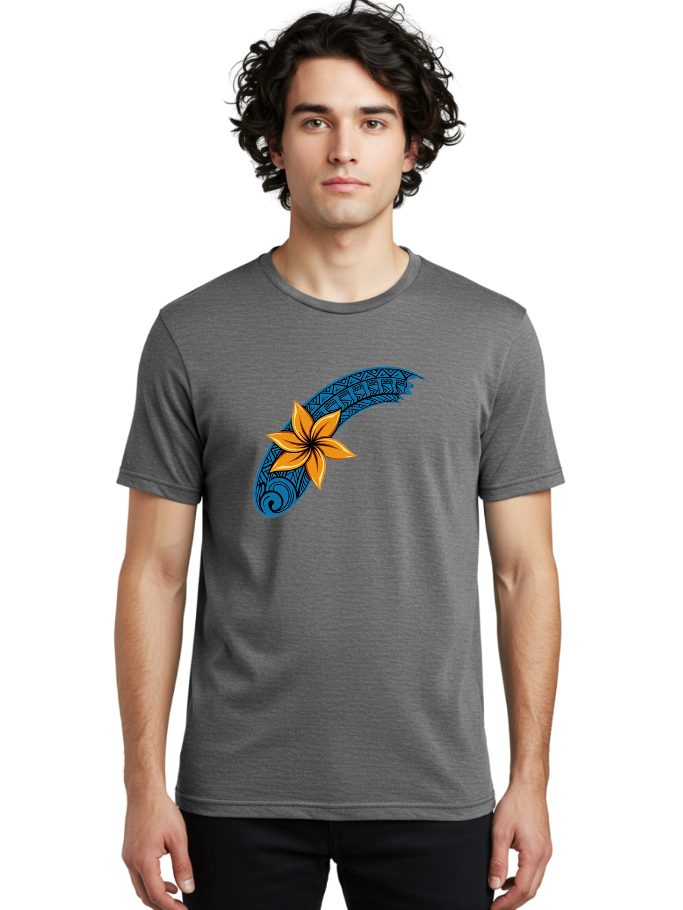 Tribal-Feather-Plumeria Men'S Graphic Tee, 100% Cotton, Comfortable Casual Summer Wear, Machine Washable, Vintage Camera, Old Camera, Antique Camera, Black Camera, Classic Photography, Photography Equipment, Nostalgic Device, Film Camera, Bao963