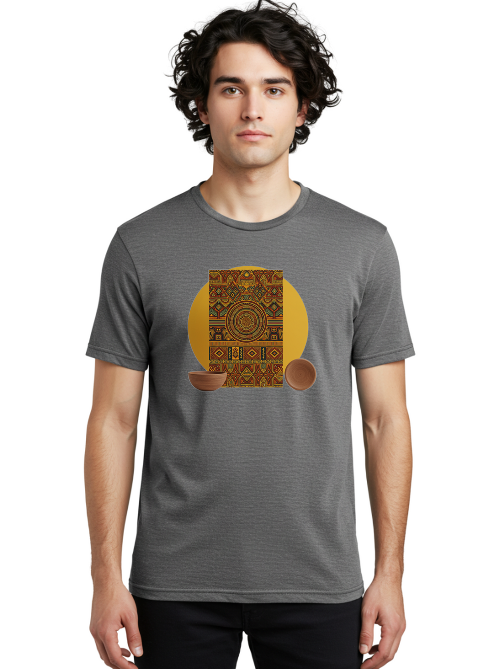 Tribal Men'S Graphic Tee, 100% Cotton, Comfortable Casual Summer Wear, Machine Washable, Vintage Camera, Old Camera, Antique Camera, Black Camera, Classic Photography, Photography Equipment, Nostalgic Device, Film Camera, Camera Art Bao964