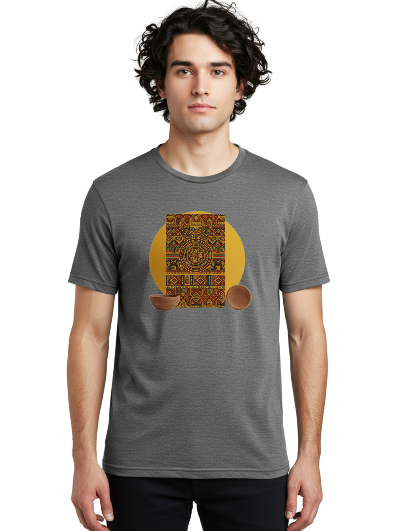 Tribal Men'S Graphic Tee, 100% Cotton, Comfortable Casual Summer Wear, Machine Washable, Vintage Camera, Old Camera, Antique Camera, Black Camera, Classic Photography, Photography Equipment, Nostalgic Device, Film Camera, Camera Art Bao964