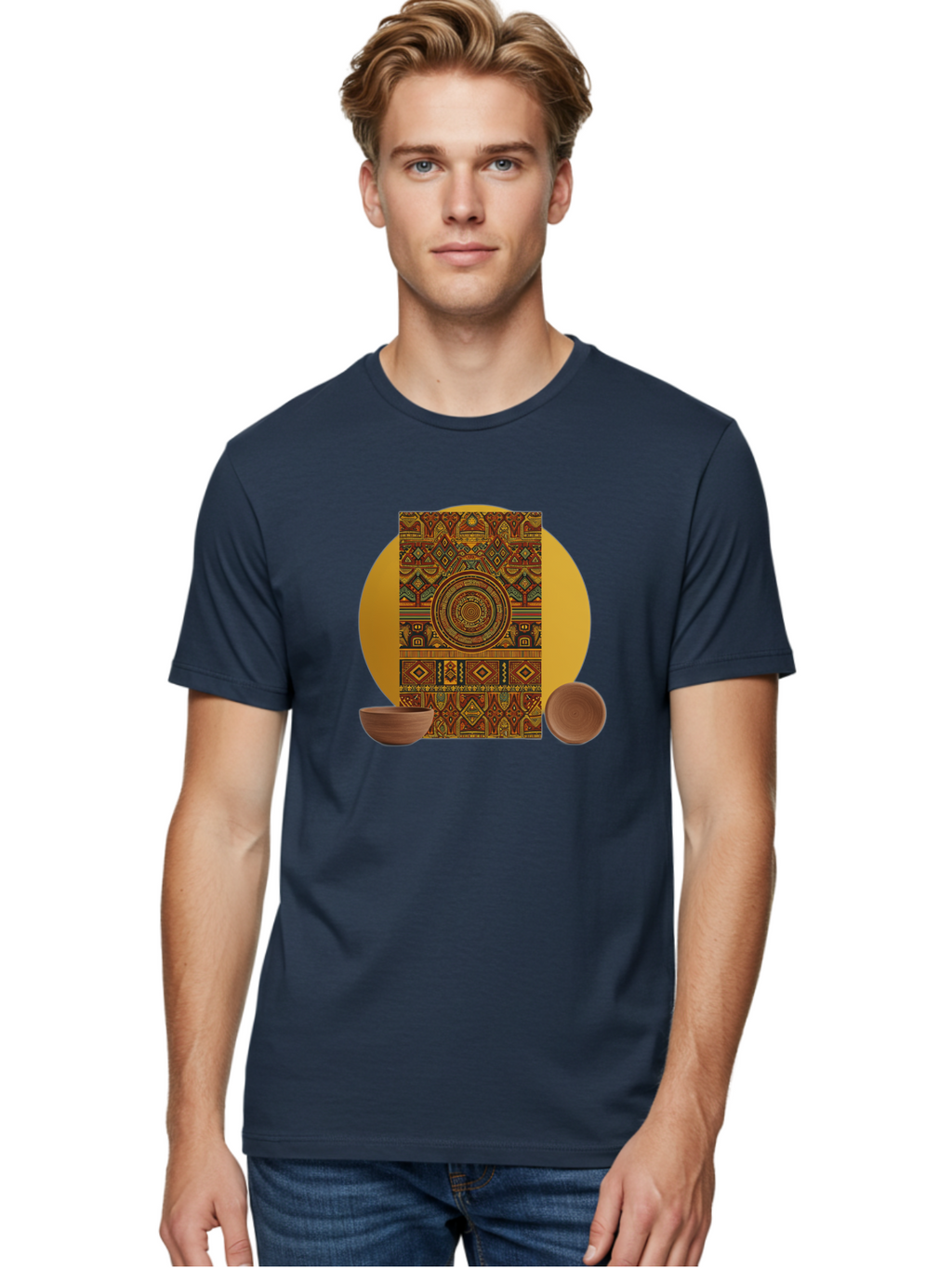 Tribal Men'S Graphic Tee, 100% Cotton, Comfortable Casual Summer Wear, Machine Washable, Vintage Camera, Old Camera, Antique Camera, Black Camera, Classic Photography, Photography Equipment, Nostalgic Device, Film Camera, Camera Art Bao964