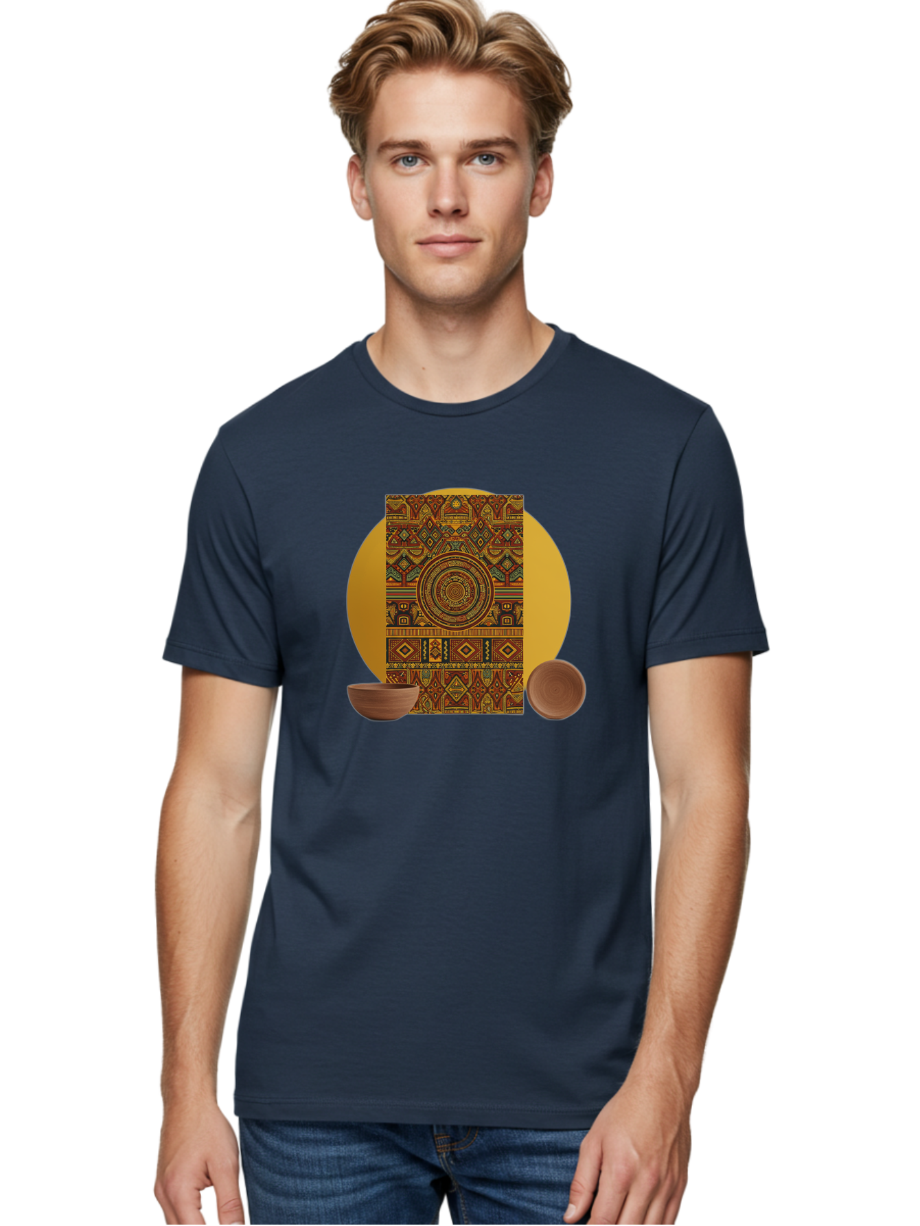 Tribal Men'S Graphic Tee, 100% Cotton, Comfortable Casual Summer Wear, Machine Washable, Vintage Camera, Old Camera, Antique Camera, Black Camera, Classic Photography, Photography Equipment, Nostalgic Device, Film Camera, Camera Art Bao964