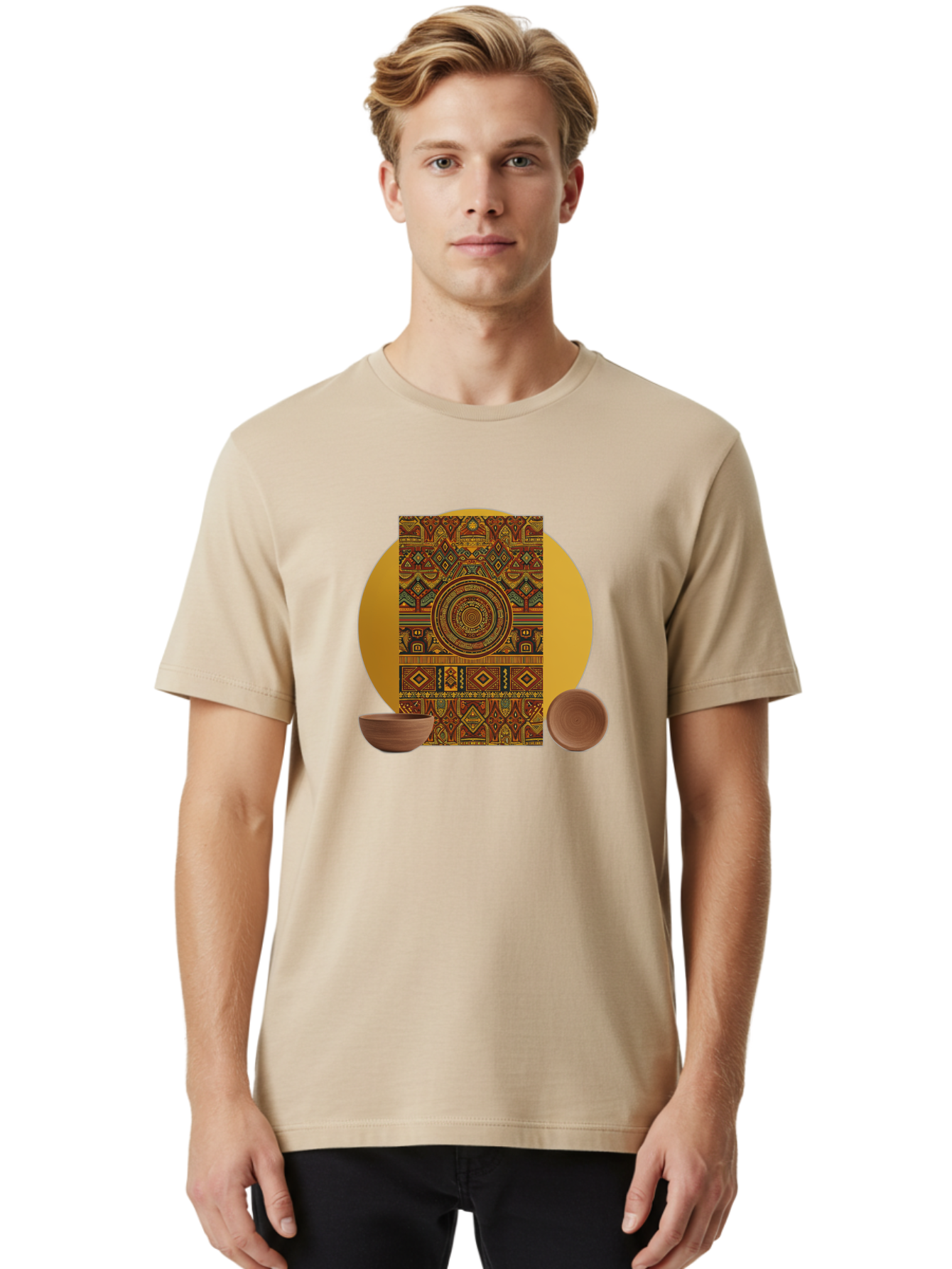Tribal Men'S Graphic Tee, 100% Cotton, Comfortable Casual Summer Wear, Machine Washable, Vintage Camera, Old Camera, Antique Camera, Black Camera, Classic Photography, Photography Equipment, Nostalgic Device, Film Camera, Camera Art Bao964