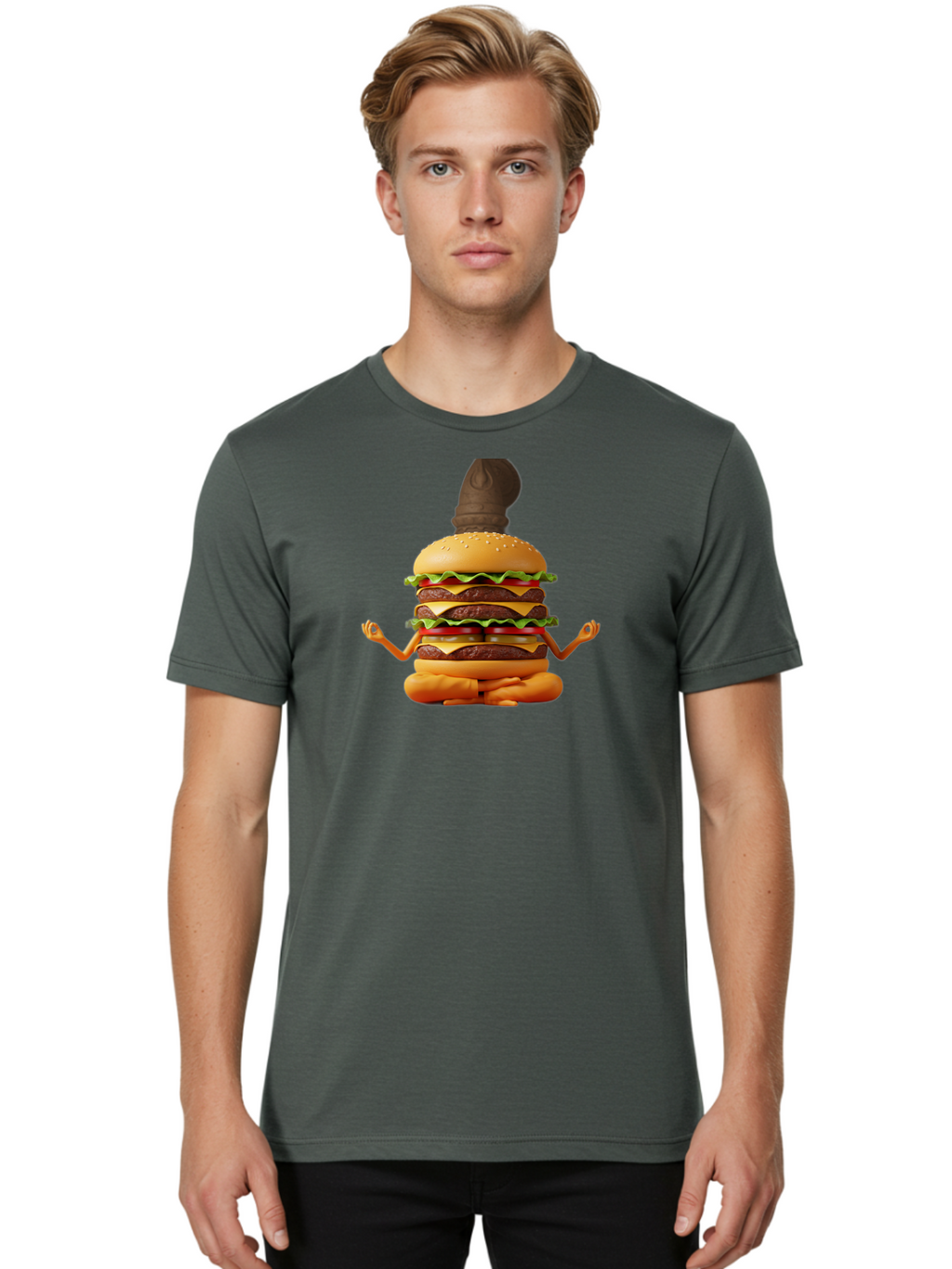 Triple-Decker-Burger Men'S Graphic Tee, 100% Cotton, Comfortable Casual Summer Wear, Machine Washable, Vintage Camera, Old Camera, Antique Camera, Black Camera, Classic Photography, Photography Equipment, Nostalgic Device, Film Camera, Bao965