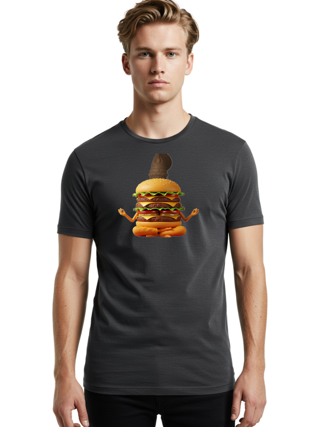 Triple-Decker-Burger Men'S Graphic Tee, 100% Cotton, Comfortable Casual Summer Wear, Machine Washable, Vintage Camera, Old Camera, Antique Camera, Black Camera, Classic Photography, Photography Equipment, Nostalgic Device, Film Camera, Bao965
