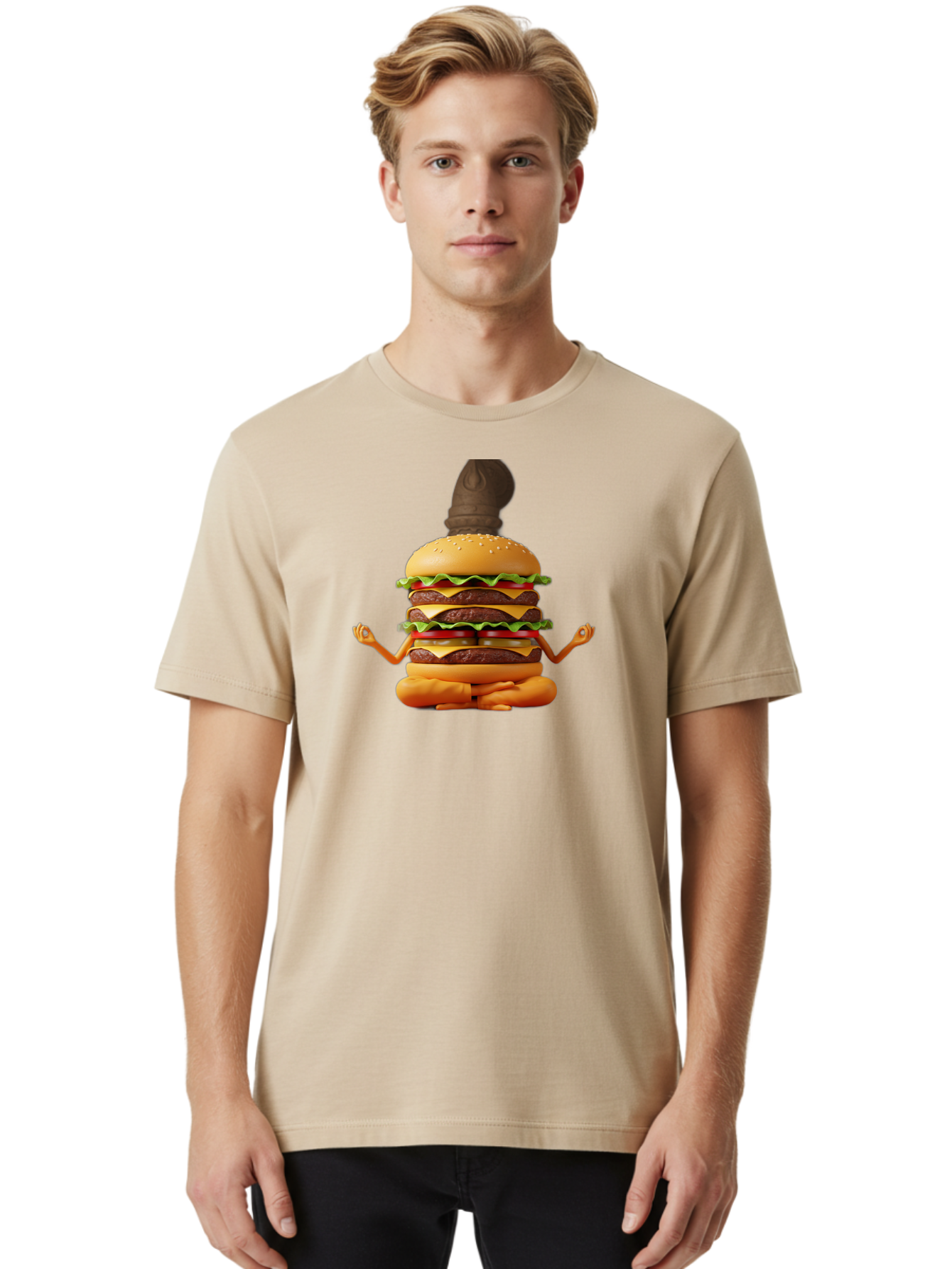 Triple-Decker-Burger Men'S Graphic Tee, 100% Cotton, Comfortable Casual Summer Wear, Machine Washable, Vintage Camera, Old Camera, Antique Camera, Black Camera, Classic Photography, Photography Equipment, Nostalgic Device, Film Camera, Bao965