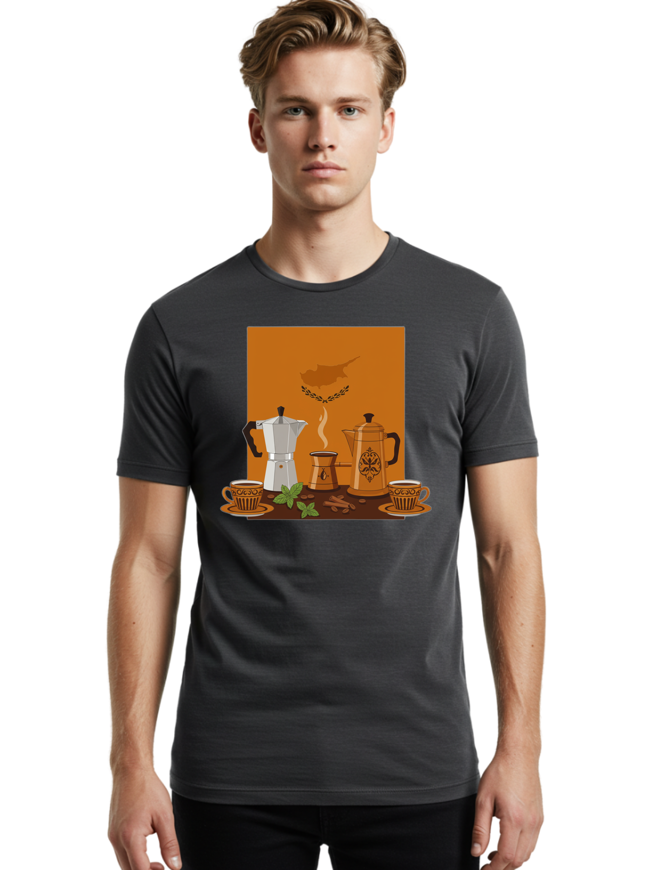 Turkish-Coffee Men'S Graphic Tee, 100% Cotton, Comfortable Casual Summer Wear, Machine Washable, Vintage Camera, Old Camera, Antique Camera, Black Camera, Classic Photography, Photography Equipment, Nostalgic Device, Film Camera, Camera Art Bao967