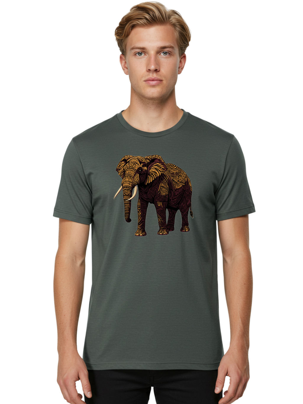 Tusker Men'S Graphic Tee, 100% Cotton, Comfortable Casual Summer Wear, Machine Washable, Vintage Camera, Old Camera, Antique Camera, Black Camera, Classic Photography, Photography Equipment, Nostalgic Device, Film Camera, Camera Art Bao969