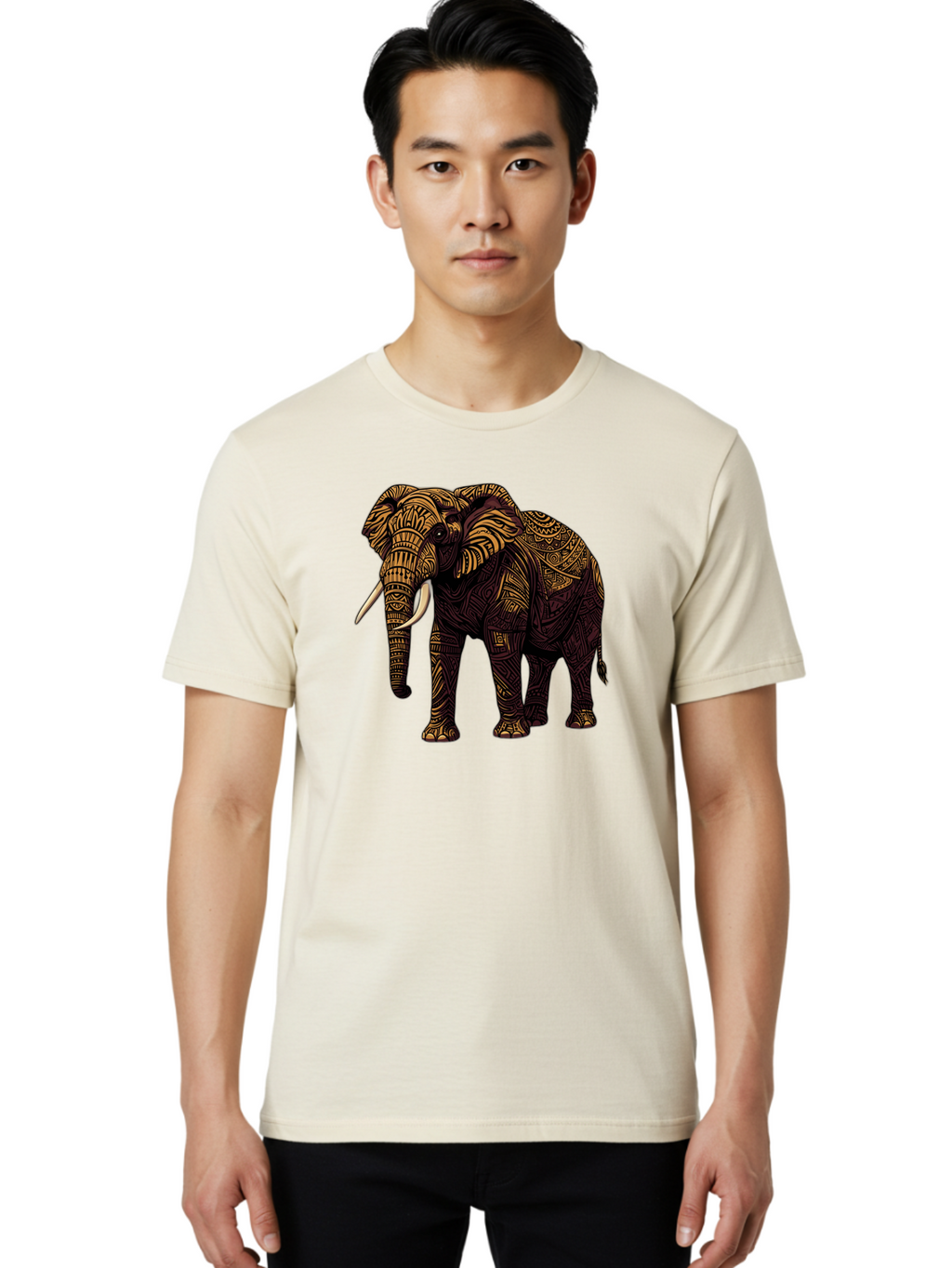 Tusker Men'S Graphic Tee, 100% Cotton, Comfortable Casual Summer Wear, Machine Washable, Vintage Camera, Old Camera, Antique Camera, Black Camera, Classic Photography, Photography Equipment, Nostalgic Device, Film Camera, Camera Art Bao969