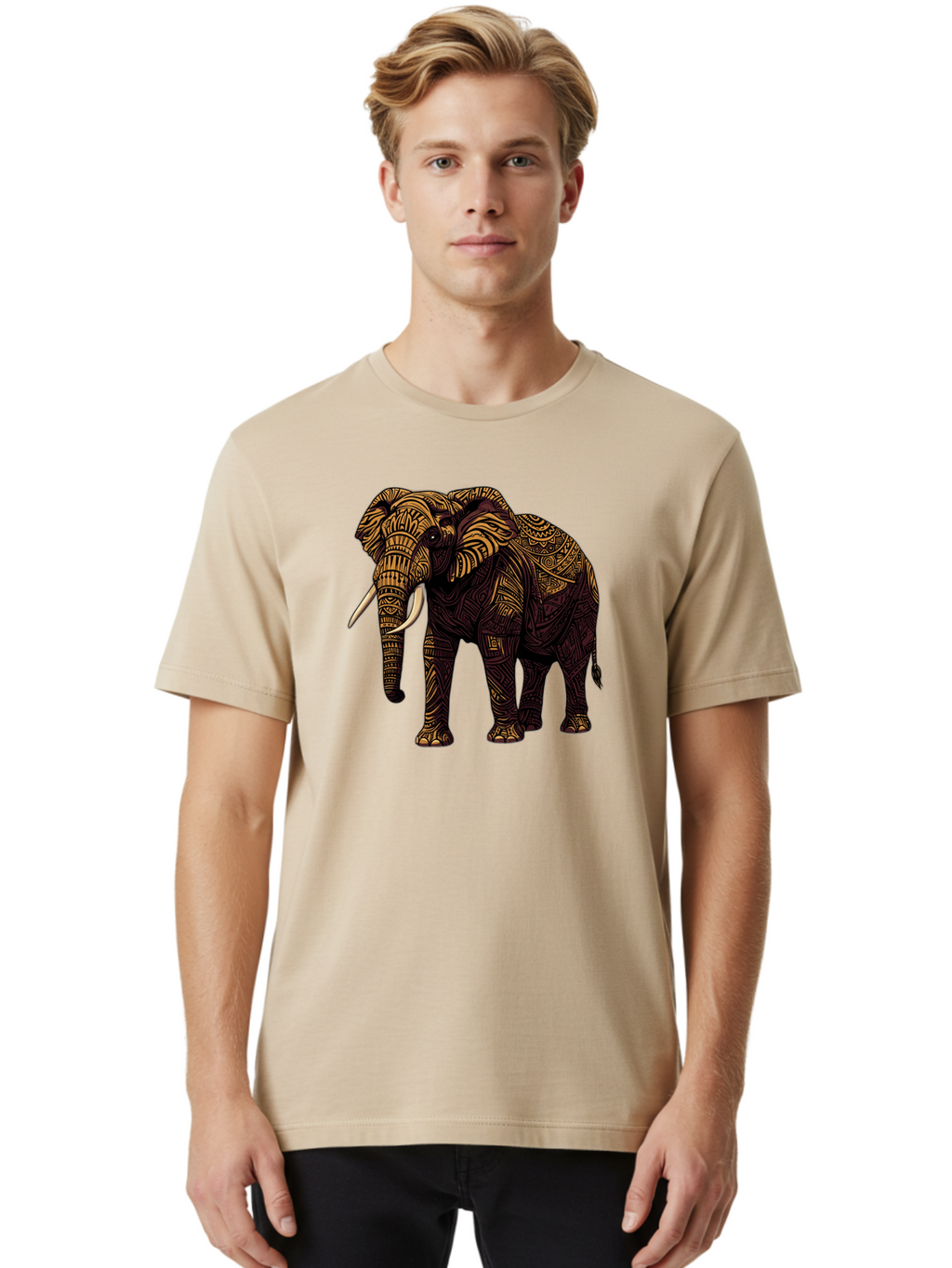 Tusker Men'S Graphic Tee, 100% Cotton, Comfortable Casual Summer Wear, Machine Washable, Vintage Camera, Old Camera, Antique Camera, Black Camera, Classic Photography, Photography Equipment, Nostalgic Device, Film Camera, Camera Art Bao969