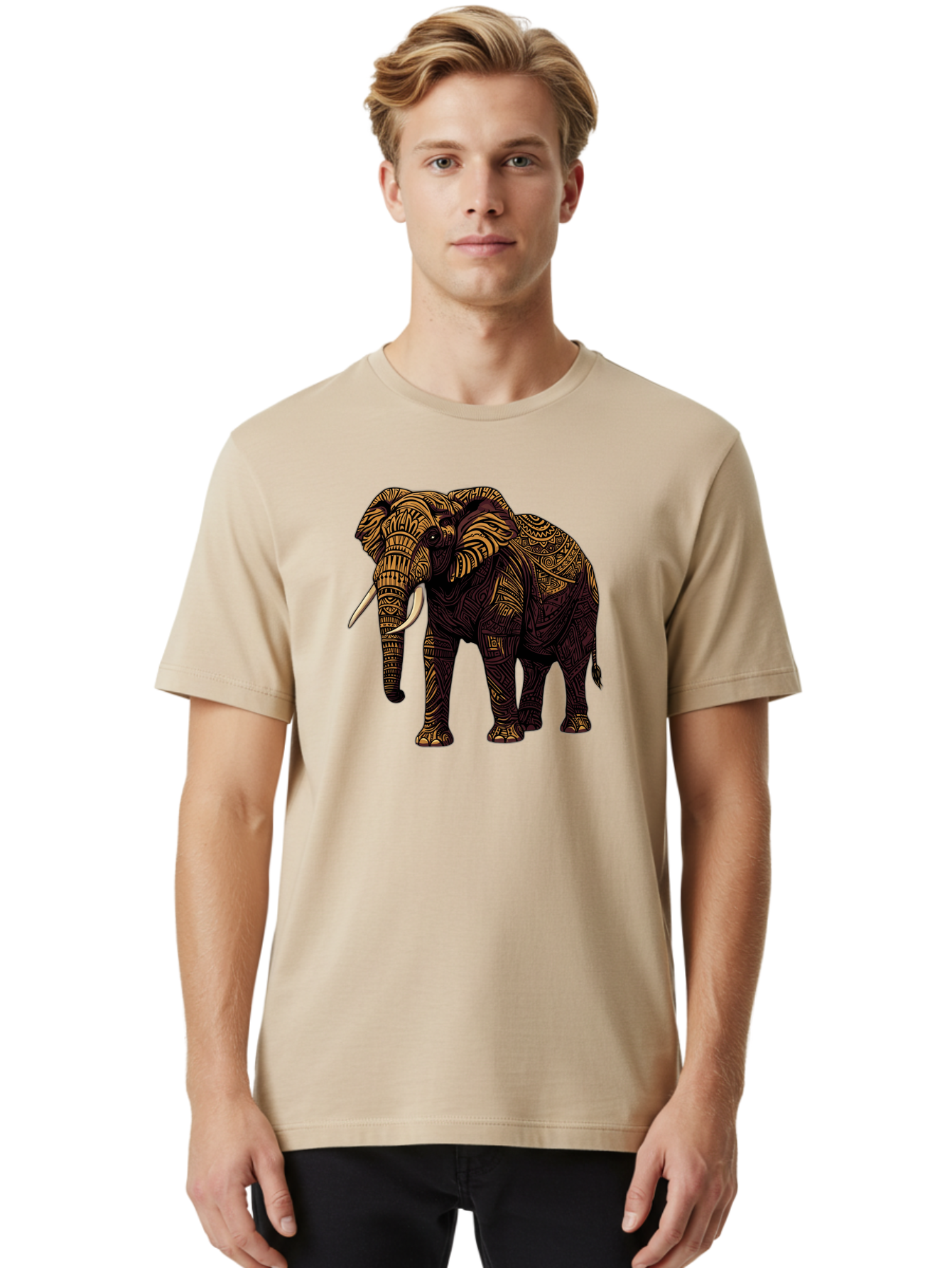 Tusker Men'S Graphic Tee, 100% Cotton, Comfortable Casual Summer Wear, Machine Washable, Vintage Camera, Old Camera, Antique Camera, Black Camera, Classic Photography, Photography Equipment, Nostalgic Device, Film Camera, Camera Art Bao969
