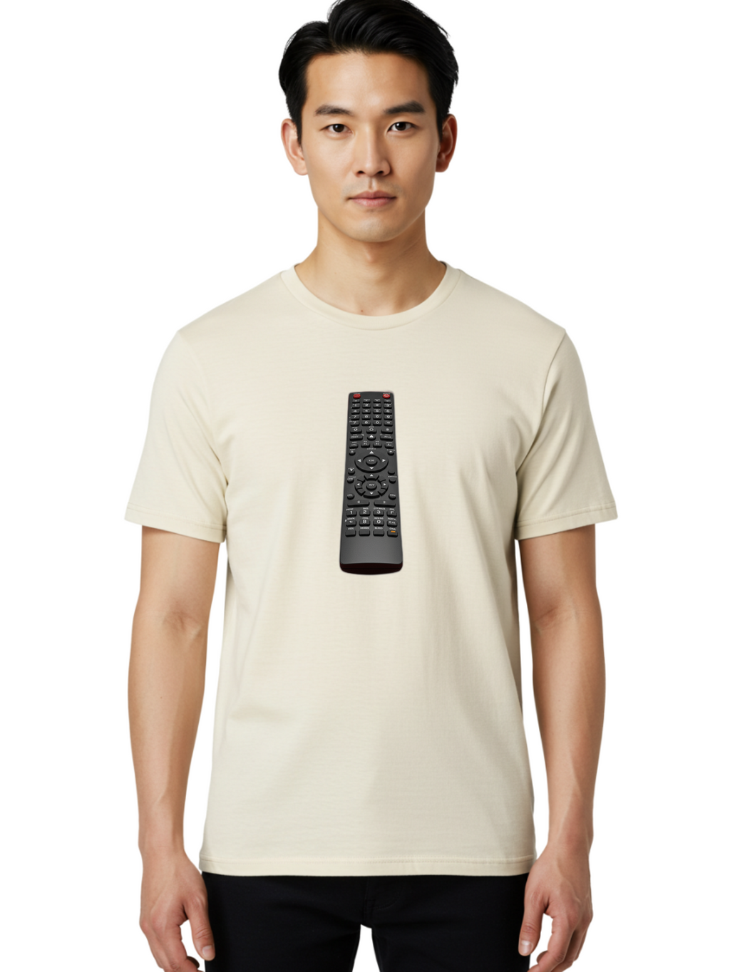 Tv-Remote-Control Men'S Graphic Tee, 100% Cotton, Comfortable Casual Summer Wear, Machine Washable, Vintage Camera, Old Camera, Antique Camera, Black Camera, Classic Photography, Photography Equipment, Nostalgic Device, Film Camera, Camera Art Bao970