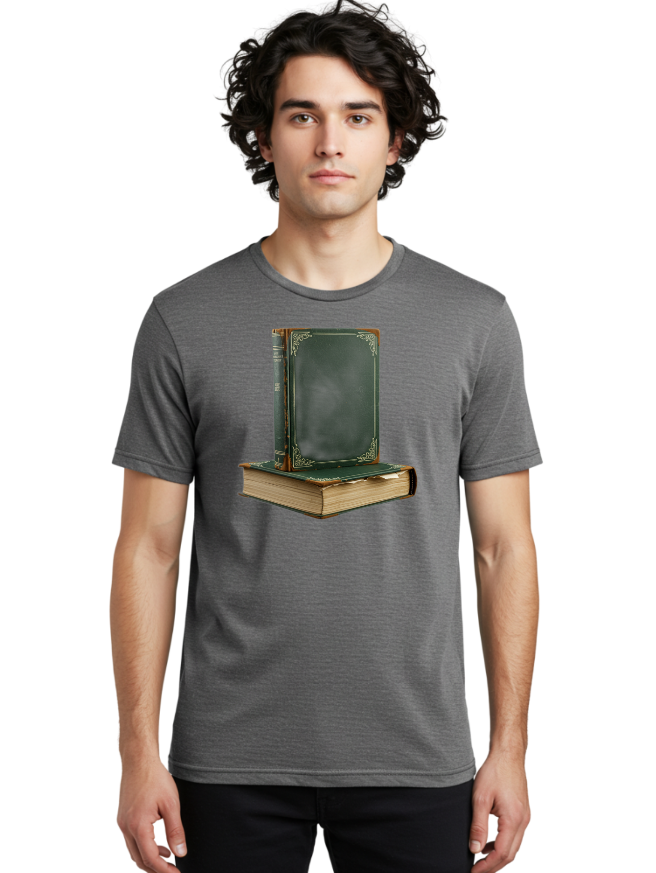 Two-Vintage-Books Men'S Graphic Tee, 100% Cotton, Comfortable Casual Summer Wear, Machine Washable, Vintage Camera, Old Camera, Antique Camera, Black Camera, Classic Photography, Photography Equipment, Nostalgic Device, Film Camera, Camera Art Bao971