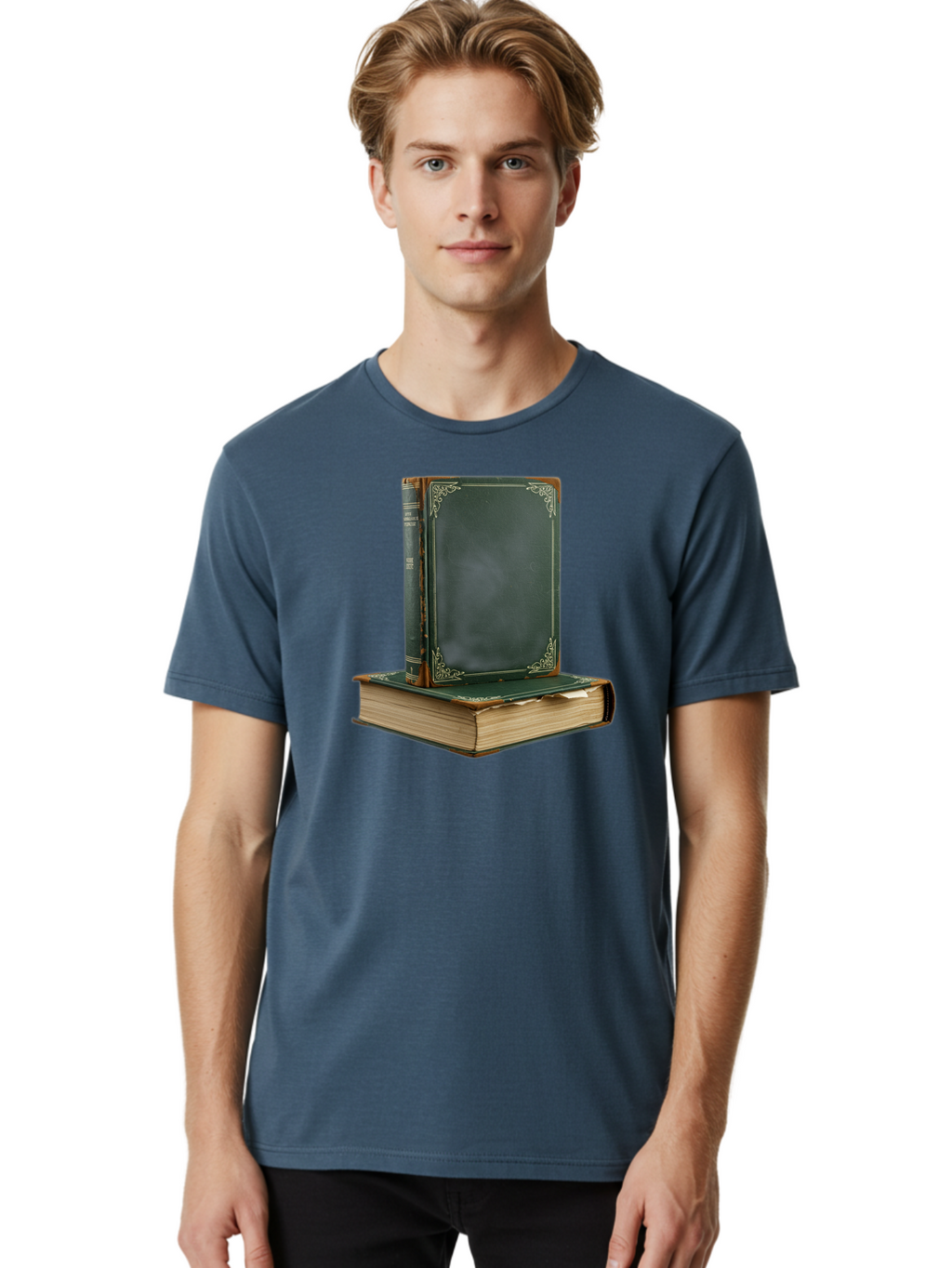 Two-Vintage-Books Men'S Graphic Tee, 100% Cotton, Comfortable Casual Summer Wear, Machine Washable, Vintage Camera, Old Camera, Antique Camera, Black Camera, Classic Photography, Photography Equipment, Nostalgic Device, Film Camera, Camera Art Bao971
