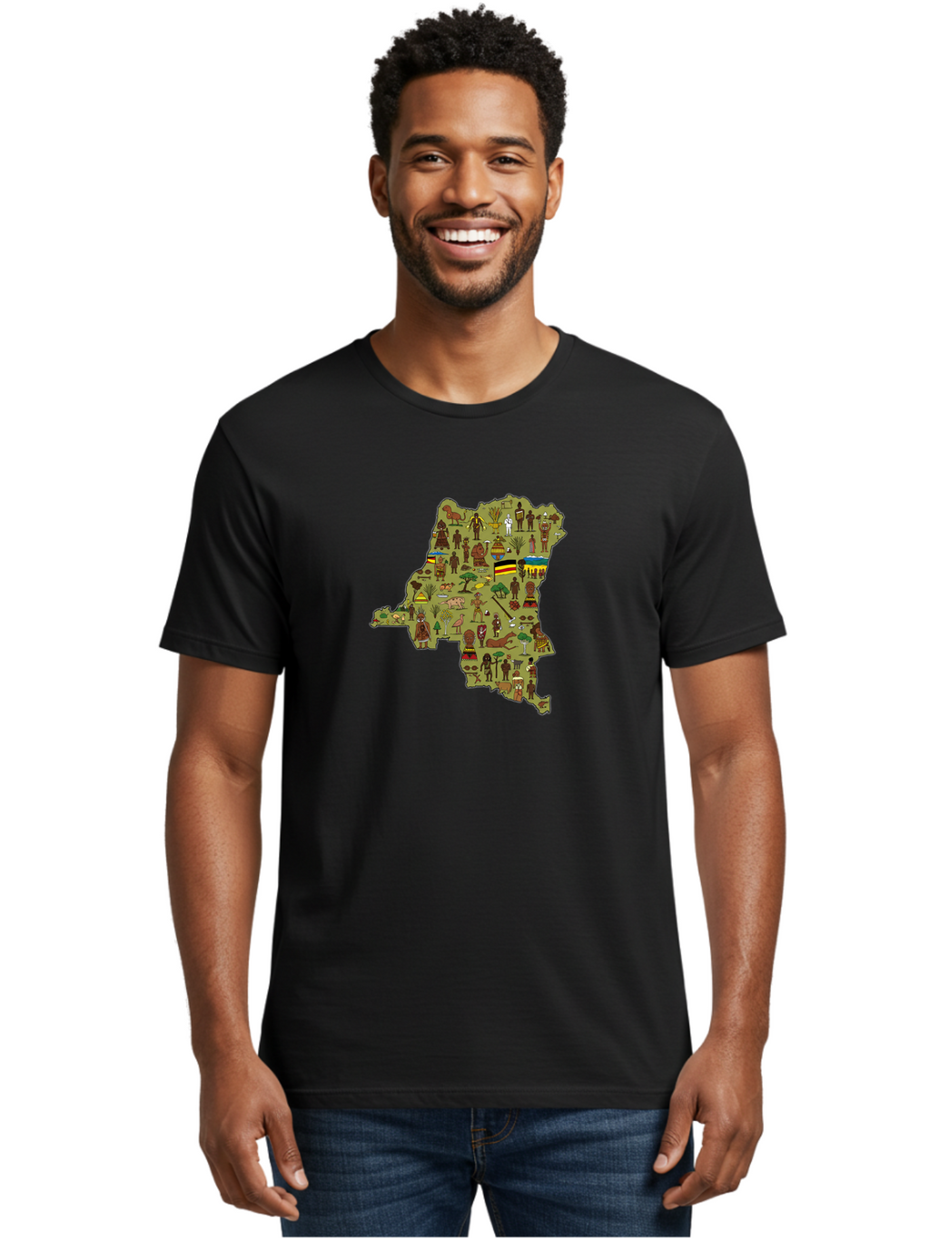 Uganda-Map Men'S Graphic Tee, 100% Cotton, Comfortable Casual Summer Wear, Machine Washable, Vintage Camera, Old Camera, Antique Camera, Black Camera, Classic Photography, Photography Equipment, Nostalgic Device, Film Camera, Camera Art Bao972