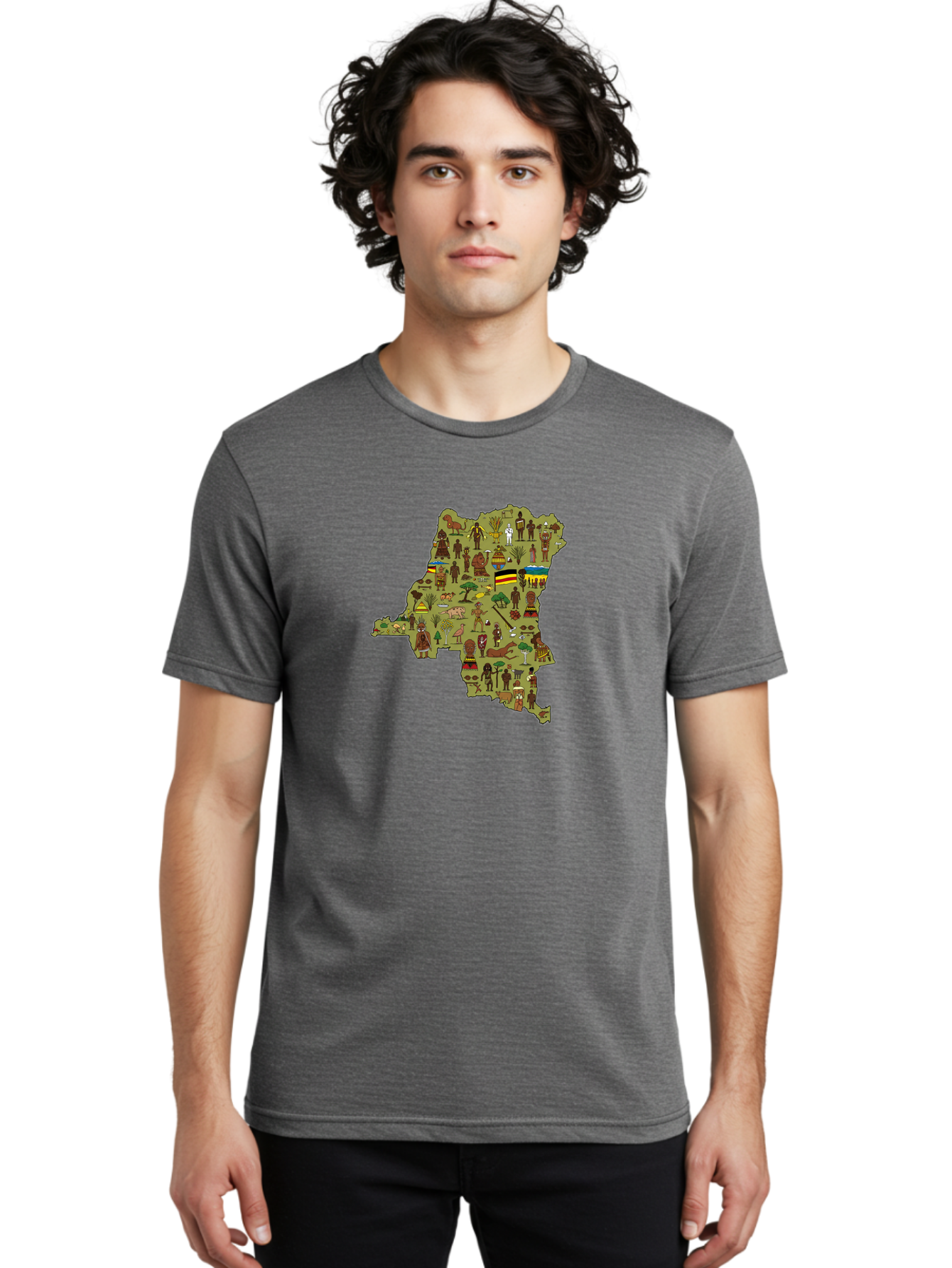 Uganda-Map Men'S Graphic Tee, 100% Cotton, Comfortable Casual Summer Wear, Machine Washable, Vintage Camera, Old Camera, Antique Camera, Black Camera, Classic Photography, Photography Equipment, Nostalgic Device, Film Camera, Camera Art Bao972