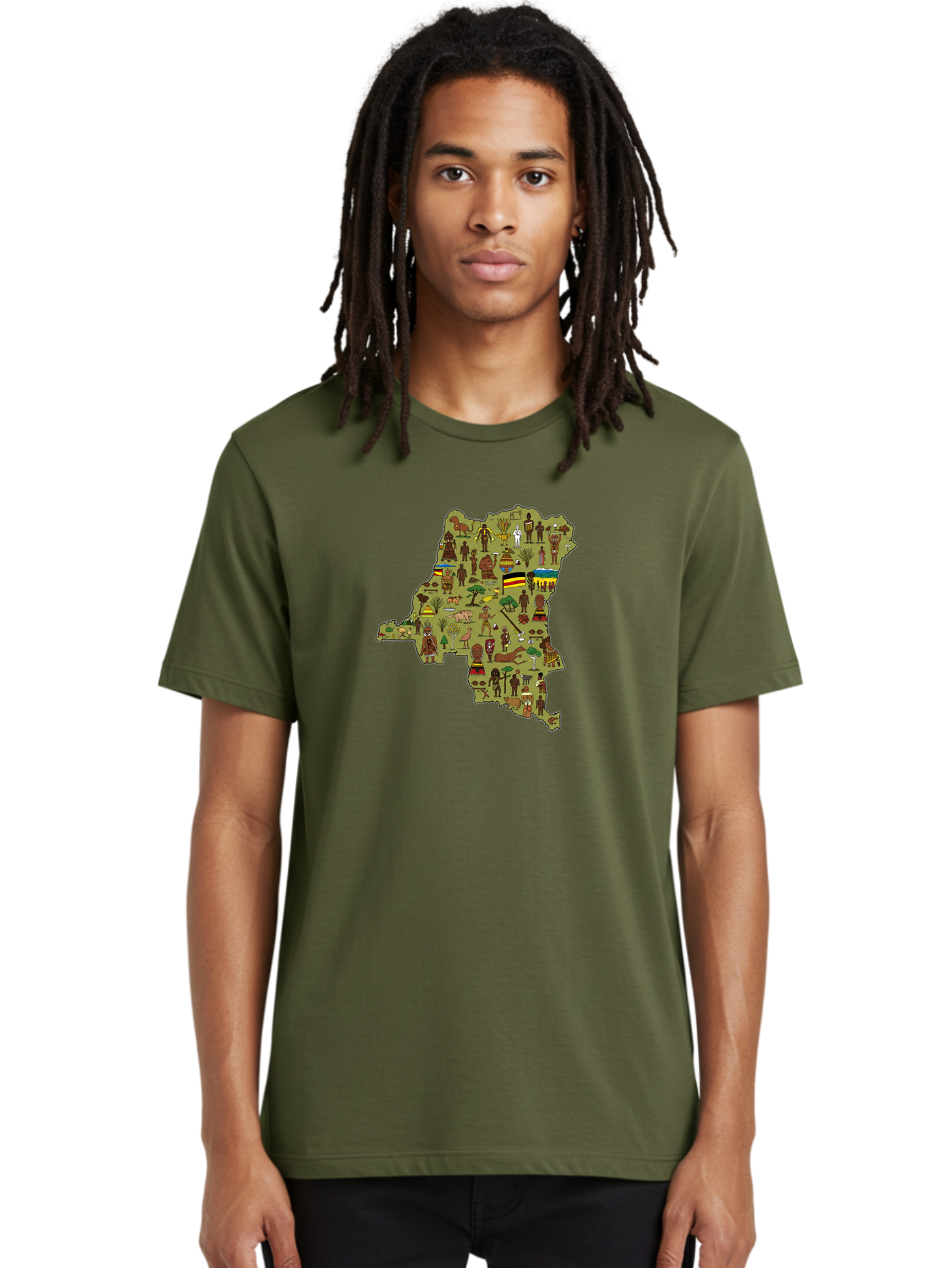 Uganda-Map Men'S Graphic Tee, 100% Cotton, Comfortable Casual Summer Wear, Machine Washable, Vintage Camera, Old Camera, Antique Camera, Black Camera, Classic Photography, Photography Equipment, Nostalgic Device, Film Camera, Camera Art Bao972