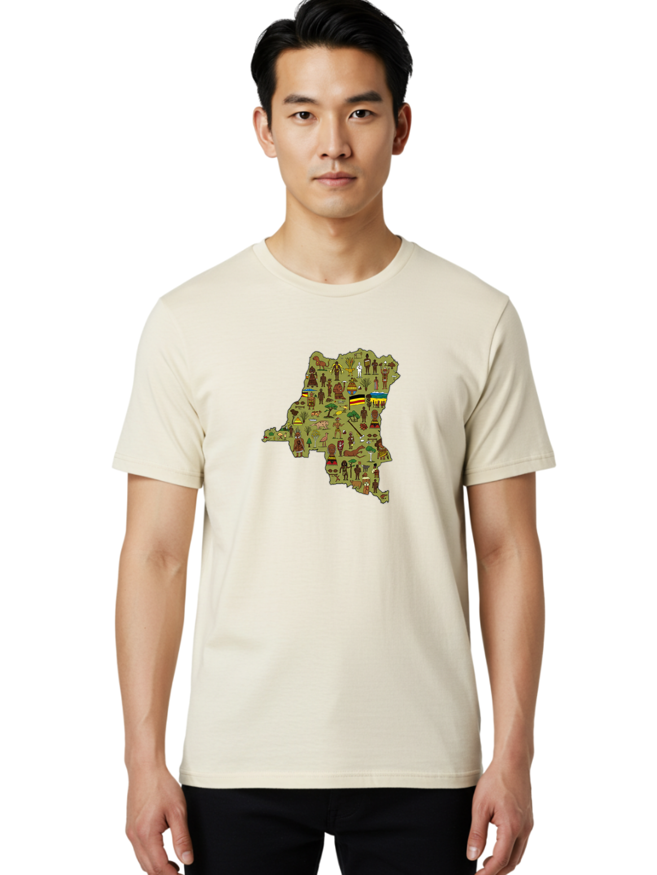 Uganda-Map Men'S Graphic Tee, 100% Cotton, Comfortable Casual Summer Wear, Machine Washable, Vintage Camera, Old Camera, Antique Camera, Black Camera, Classic Photography, Photography Equipment, Nostalgic Device, Film Camera, Camera Art Bao972