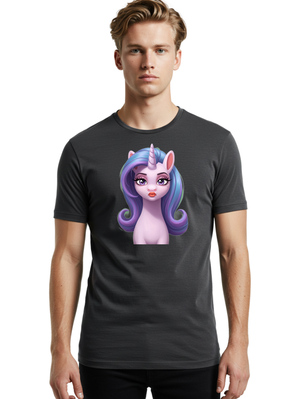Unicorn-2 Men'S Graphic Tee, 100% Cotton, Comfortable Casual Summer Wear, Machine Washable, Vintage Camera, Old Camera, Antique Camera, Black Camera, Classic Photography, Photography Equipment, Nostalgic Device, Film Camera, Camera Art Bao980