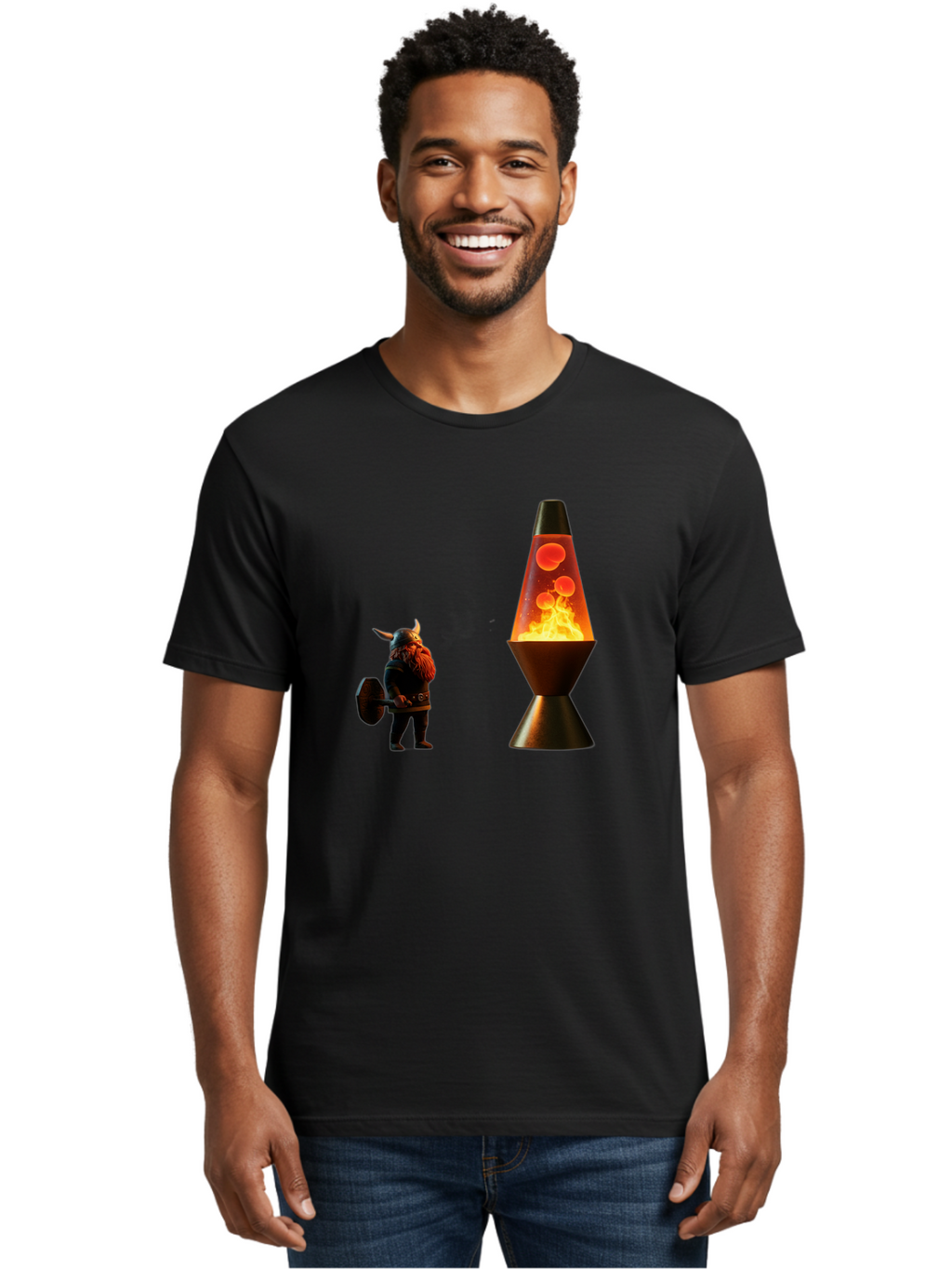 Viking-Lava-Lamp Men'S Graphic Tee, 100% Cotton, Comfortable Casual Summer Wear, Machine Washable, Vintage Camera, Old Camera, Antique Camera, Black Camera, Classic Photography, Photography Equipment, Nostalgic Device, Film Camera, Camera Art Bao994