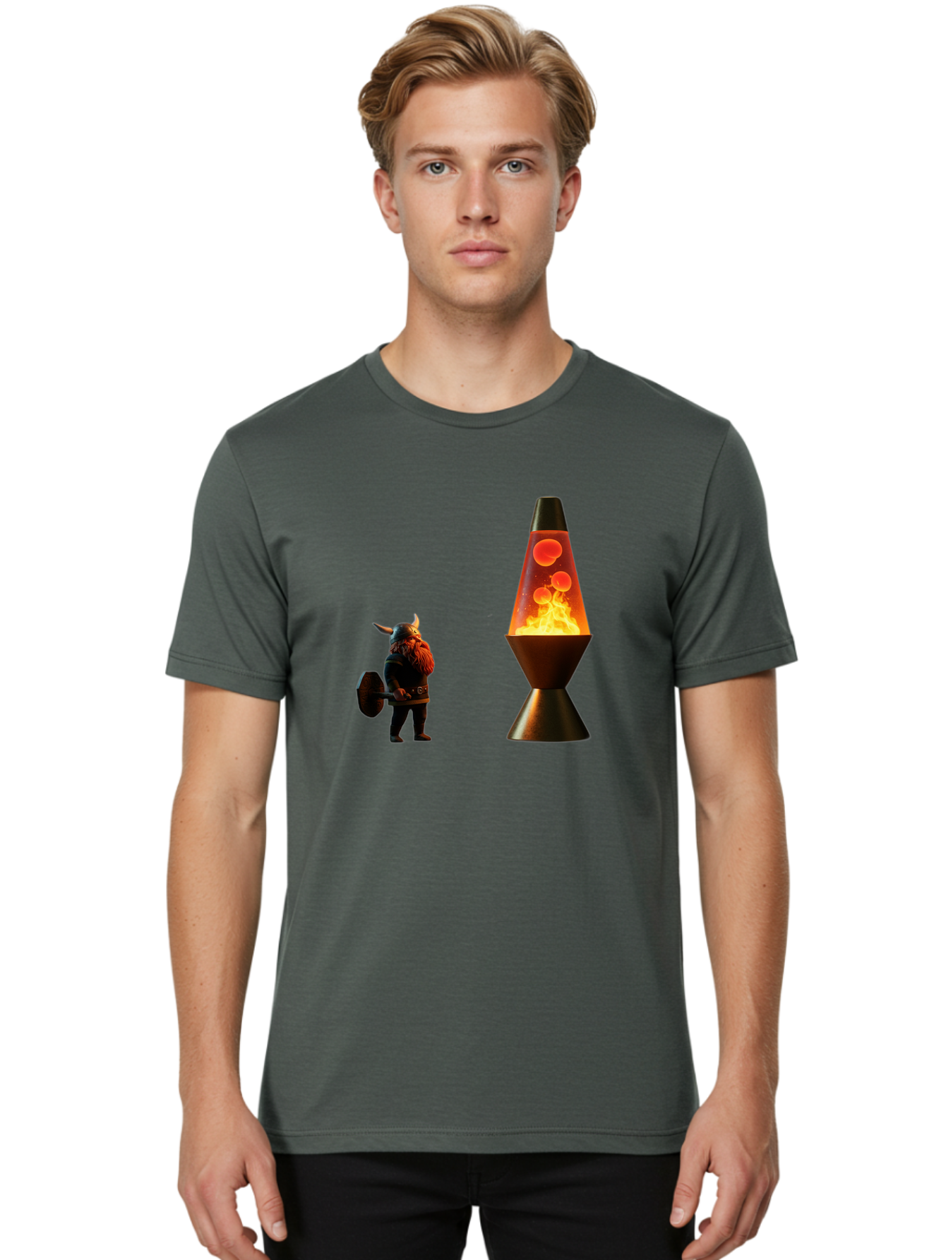 Viking-Lava-Lamp Men'S Graphic Tee, 100% Cotton, Comfortable Casual Summer Wear, Machine Washable, Vintage Camera, Old Camera, Antique Camera, Black Camera, Classic Photography, Photography Equipment, Nostalgic Device, Film Camera, Camera Art Bao994